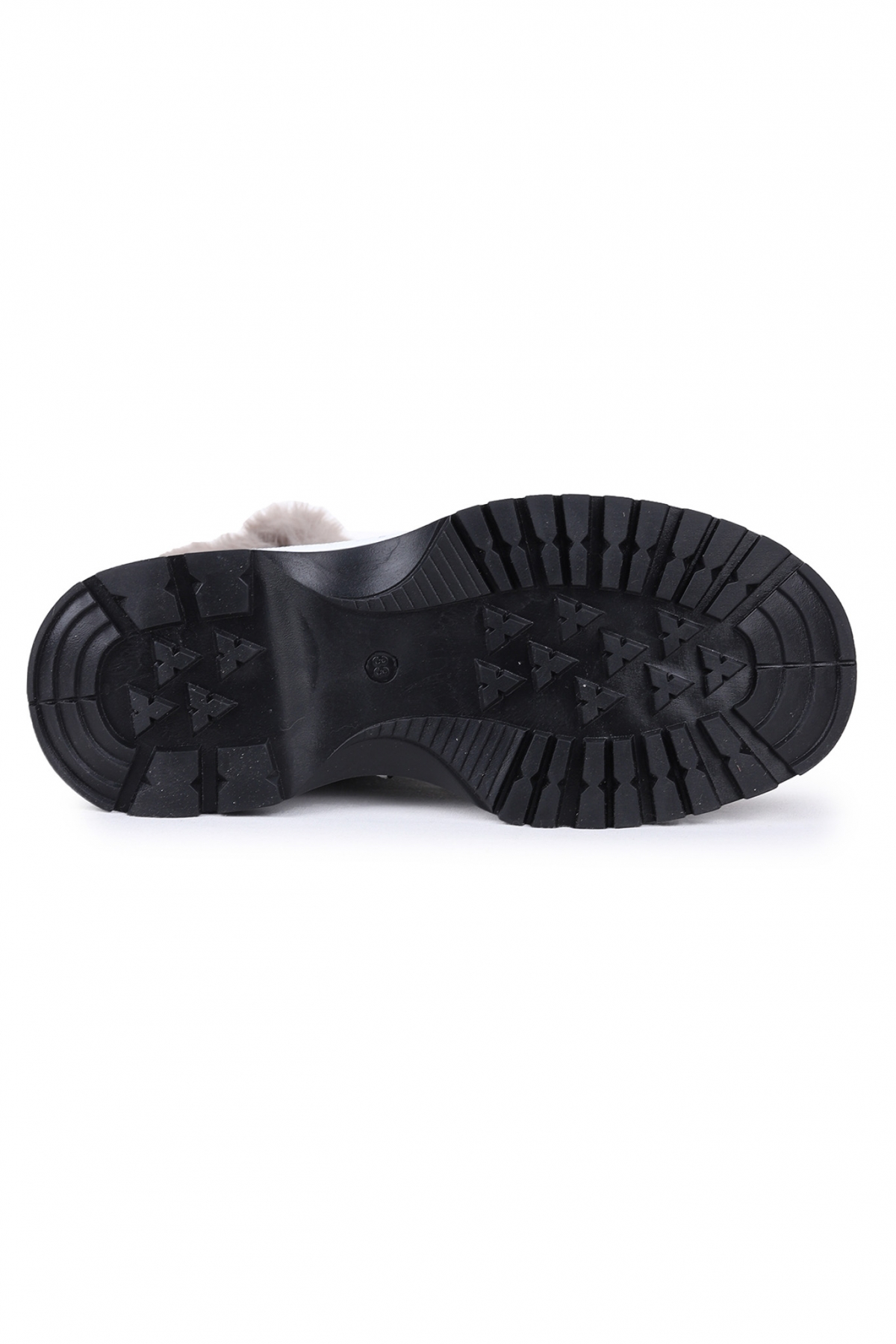 250 Rugan Çatlak Fermuarlı Kız Çocuk Bot Ayakkabı Platin - Görsel 7