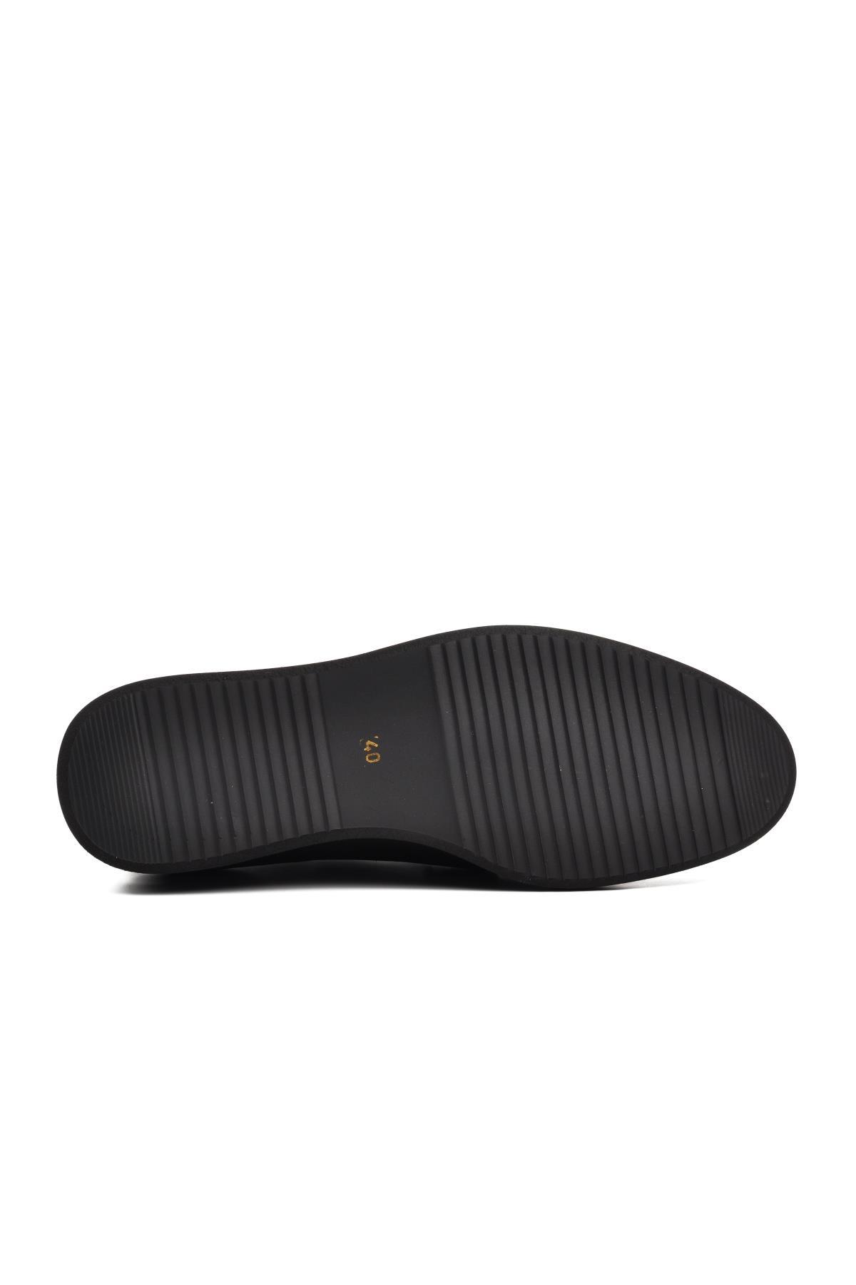 M443 Siyah Hakiki Deri Erkek Günlük Ayakkabı - Görsel 6