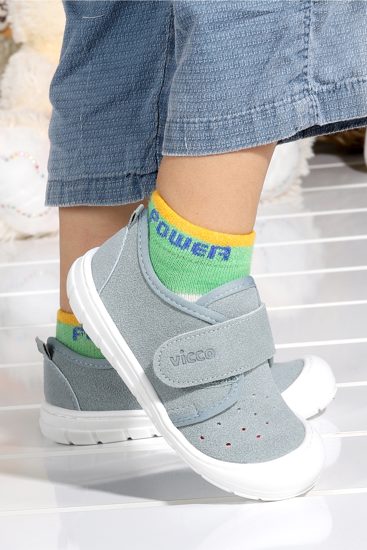 Anka Kız/Erkek Bebe Spor Ayakkabı 950.B21K.225 Mavi - Görsel 3