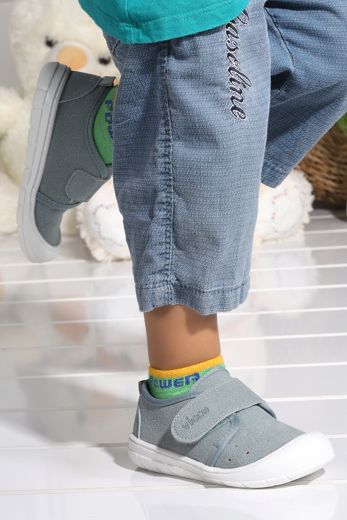 Anka Kız/Erkek Bebe Spor Ayakkabı 950.B21K.225 Mavi - Görsel 4