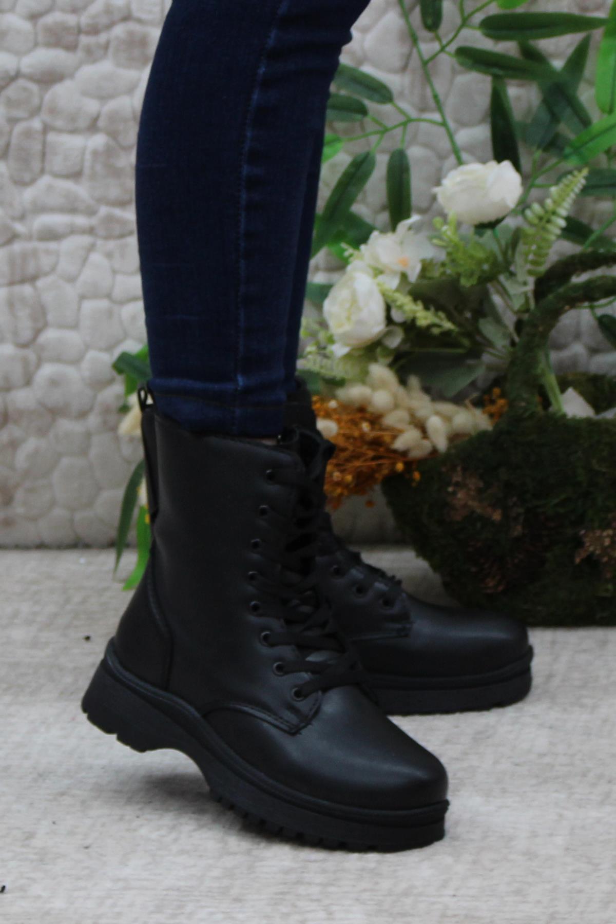 7660 Anatomik İçi Polar Kaymaz Taban Kız Çocuk Bot - Görsel 3