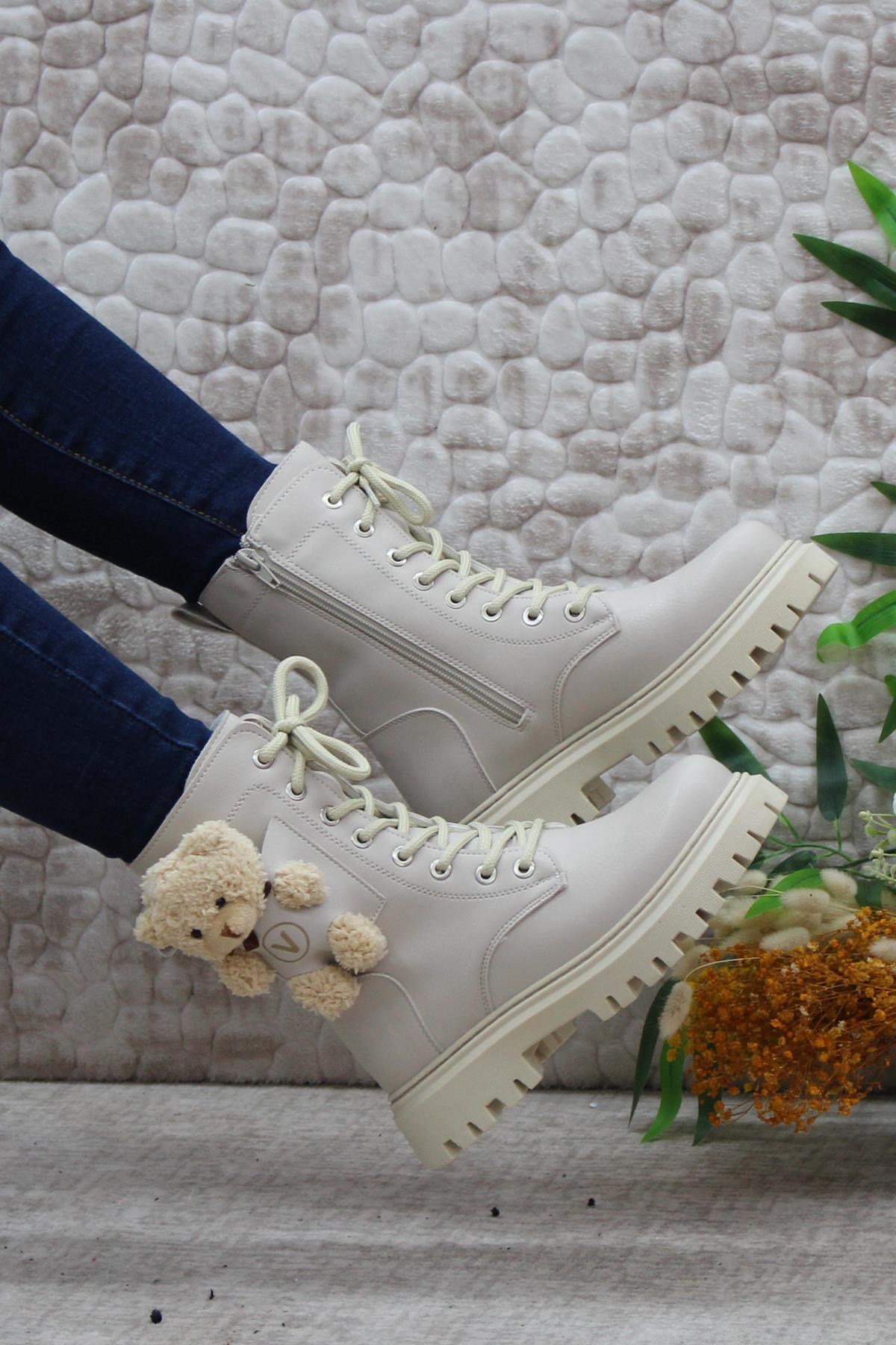 35101 Anatomik Sıcak Astar Kaymaz Taban Postal Kız Çocuk Bot - Görsel 2