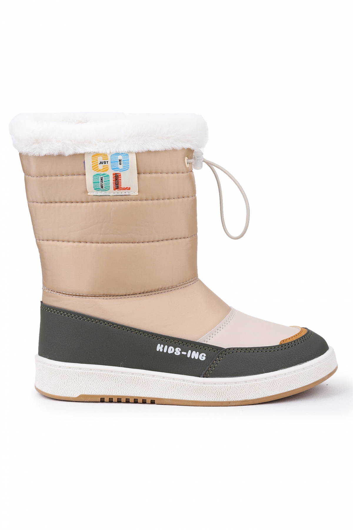 Havana Fermuarlı Günlük Kız Çocuk Kar Botu Bej - Görsel 5