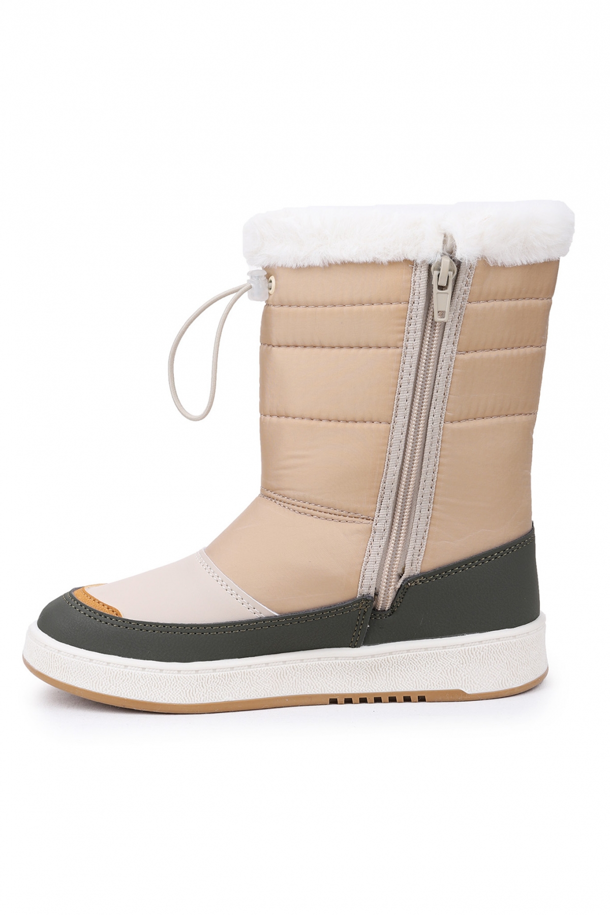 Havana Fermuarlı Günlük Kız Çocuk Kar Botu Bej - Görsel 6