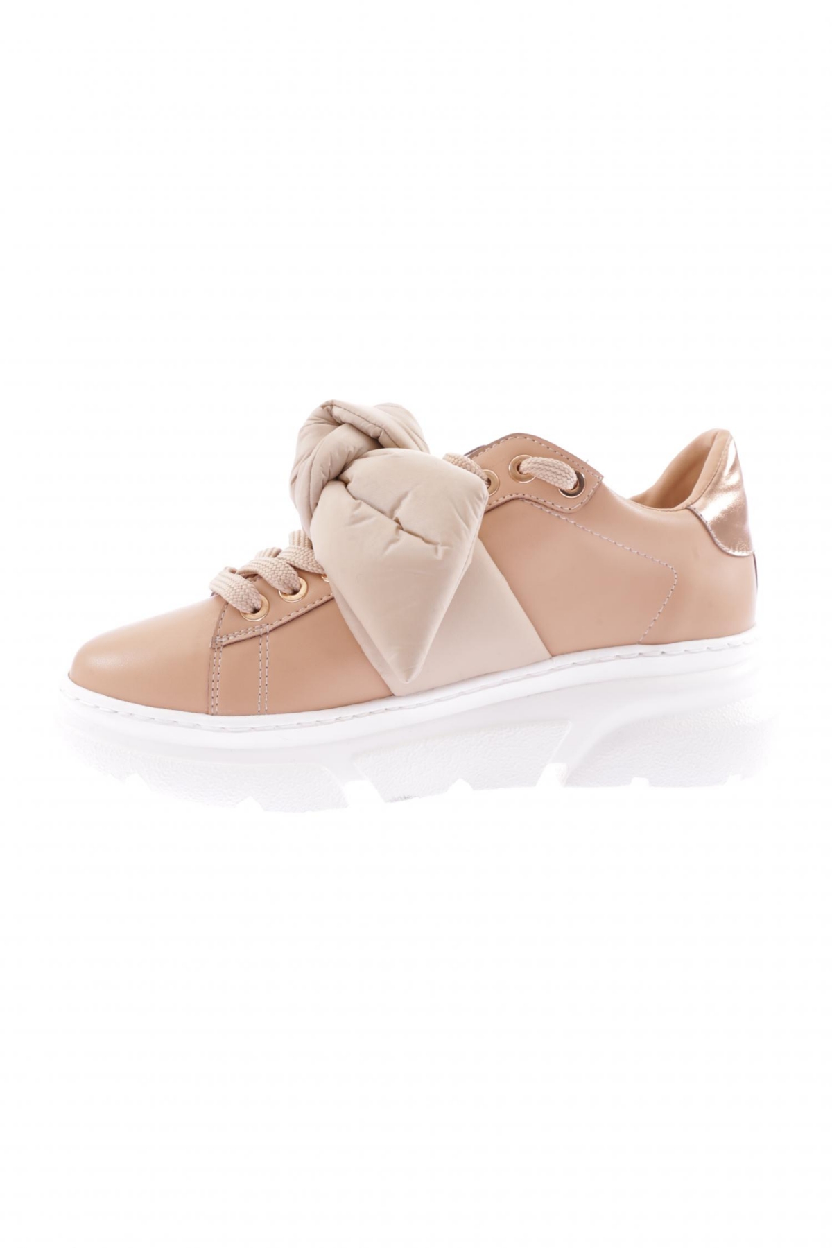 Es853-23Y Kadin Kalin Taban Fiyonklu Sneakers Ayakkabi - Görsel 4