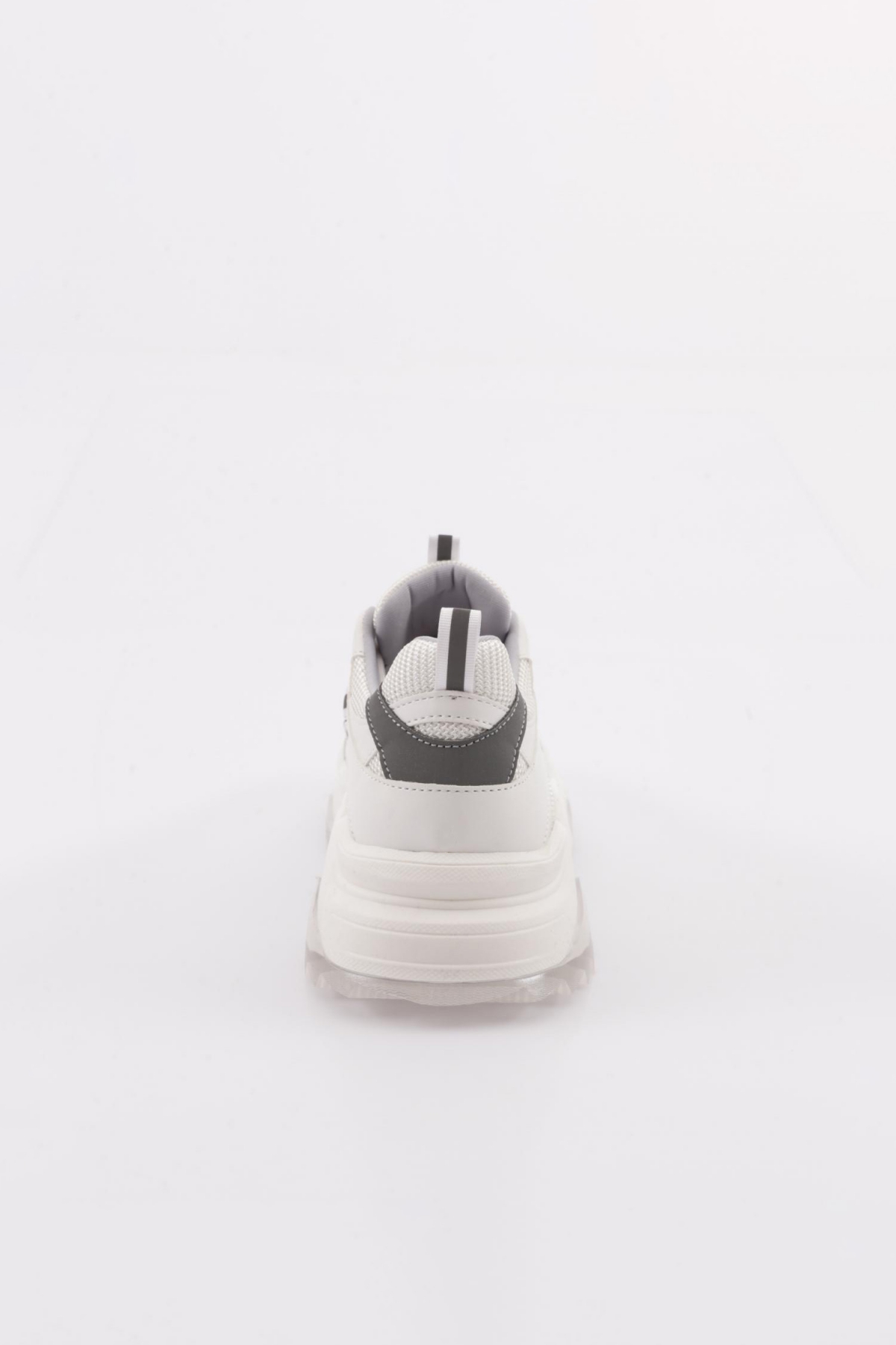 65137 Kadin Bağcikli Kalin Taban Spor Ayakkabi - Görsel 4