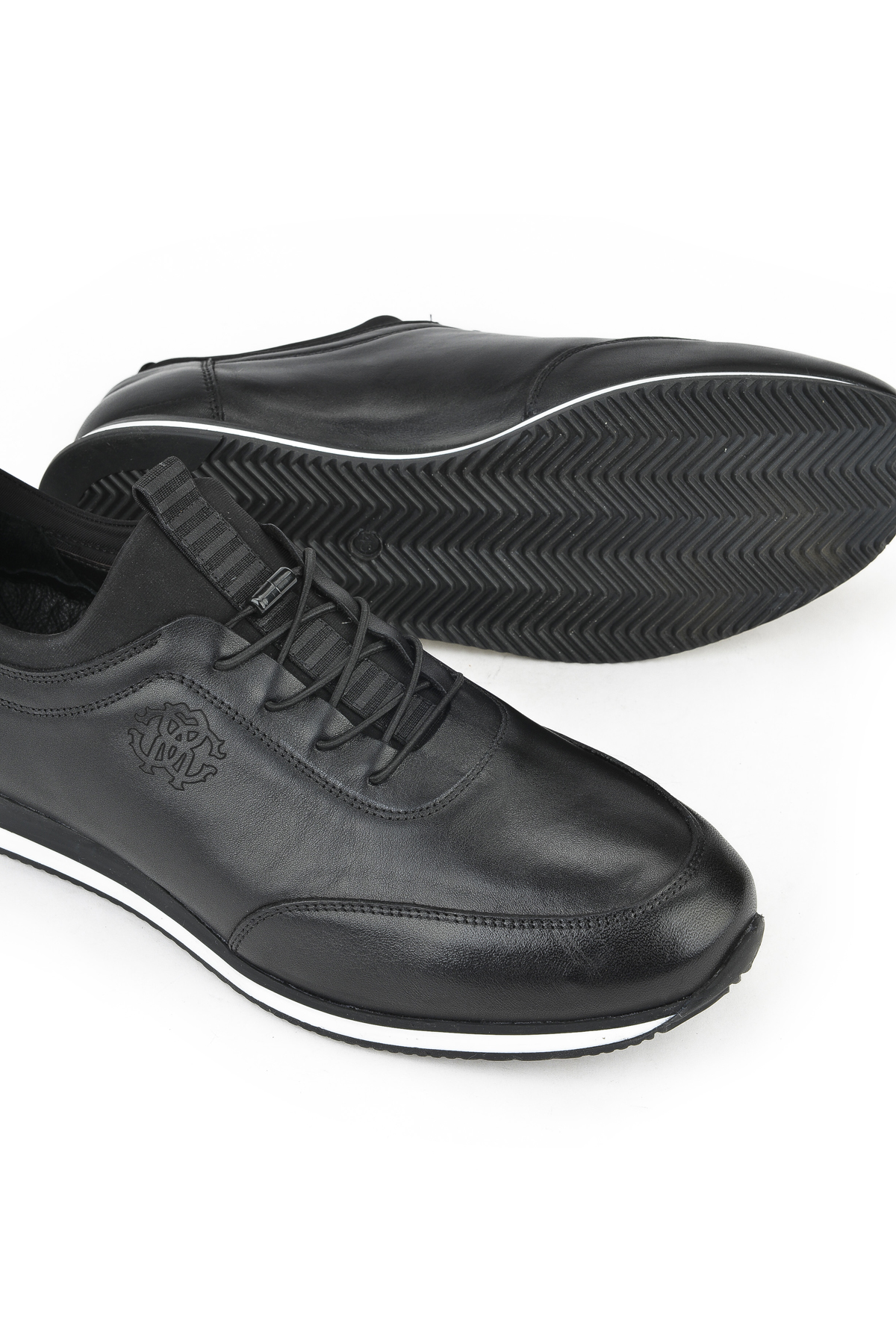 Erkek Hakiki Deri Büyük Numara Ayakkabı 133745Z0807 Siyah - Görsel 5