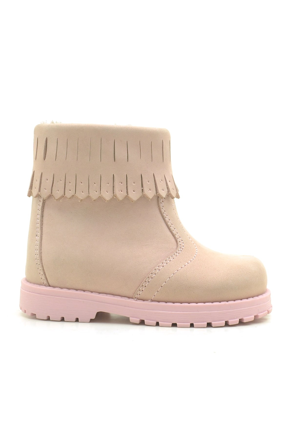 Rakerplus Rakerplus Chiron Hakiki Deri Pembe Fermuarlı Kız Bebek Bot | Flo Pembe - 2. görsel