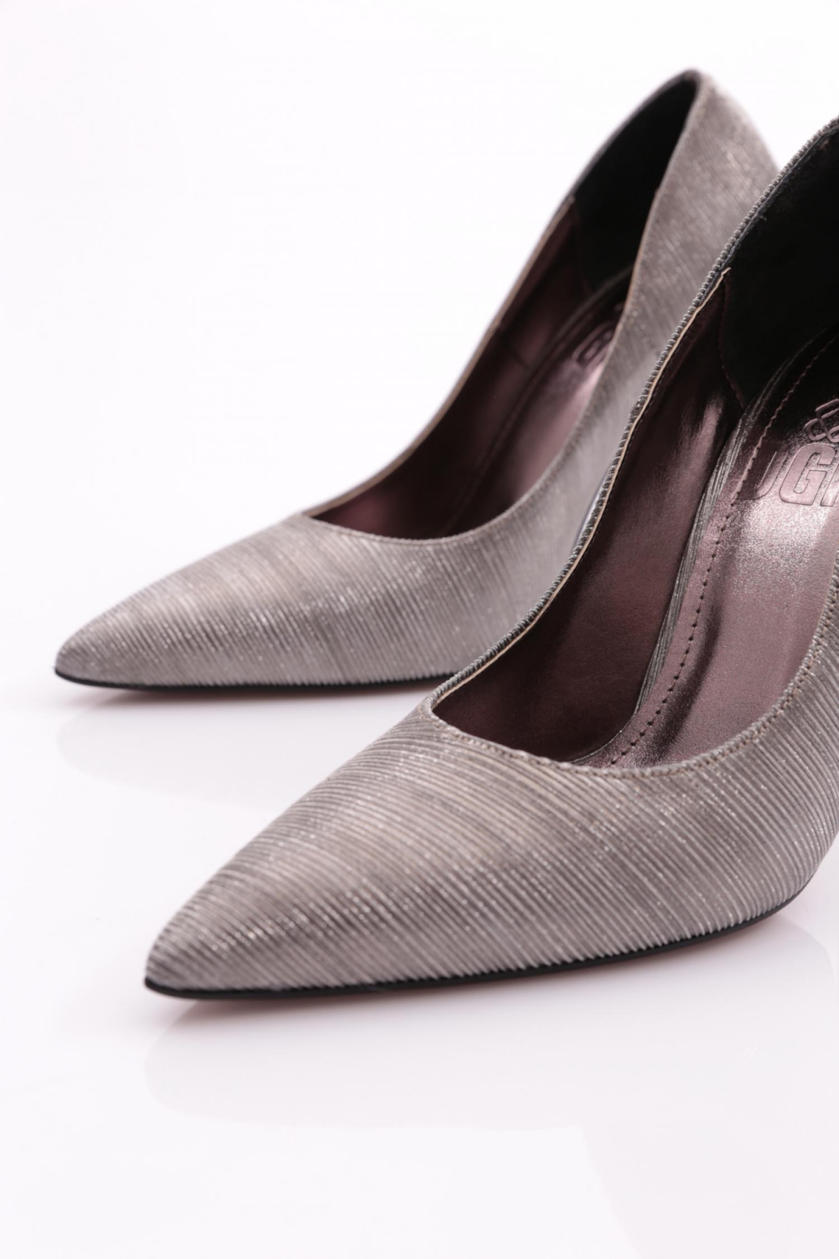 6075 Kadin Nokta Detayli Topuklu Ayakkabi - Görsel 5