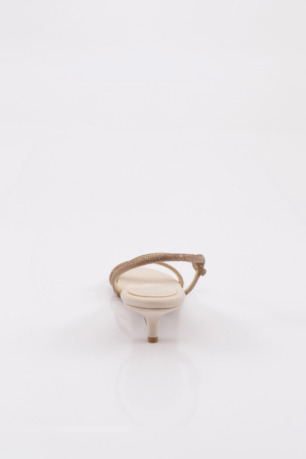 4305 Kadin Kisa Topuklu Taş İp İşleme Abiye - Görsel 5