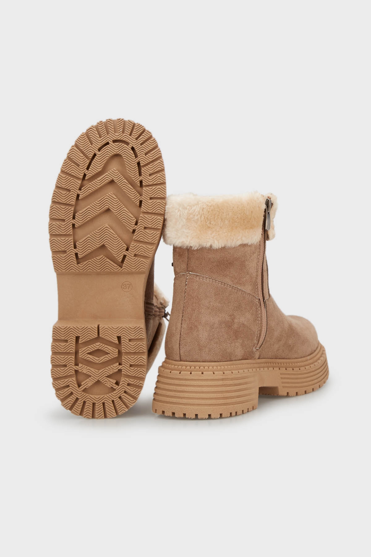 Bayan Bot PC52415 VİZON SÜET - Görsel 5