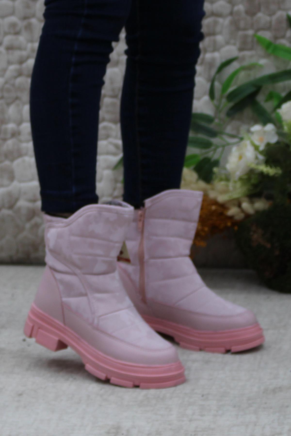 820 Anatomik Sıcak Astar Kaymaz Taban Kız Çocuk Bot - Görsel 5