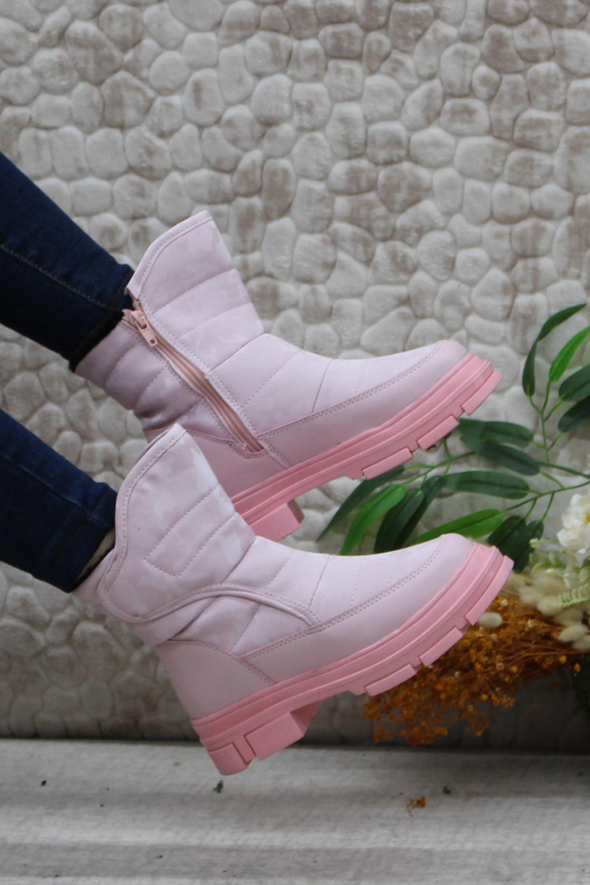 820 Anatomik Sıcak Astar Kaymaz Taban Kız Çocuk Bot - Görsel 6