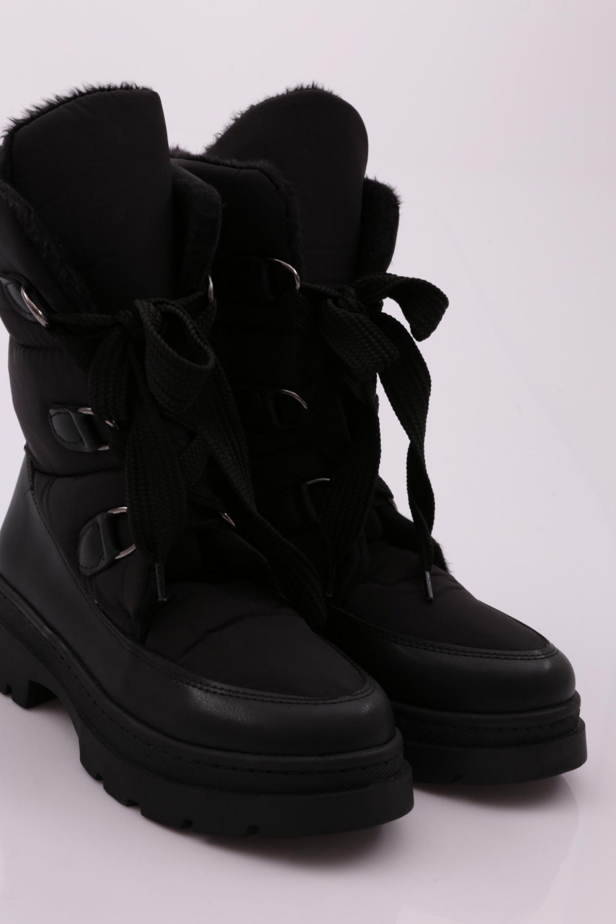 006-22K Kadin İçi Kürklü Bağcikli Paraşüt Bot - Görsel 3