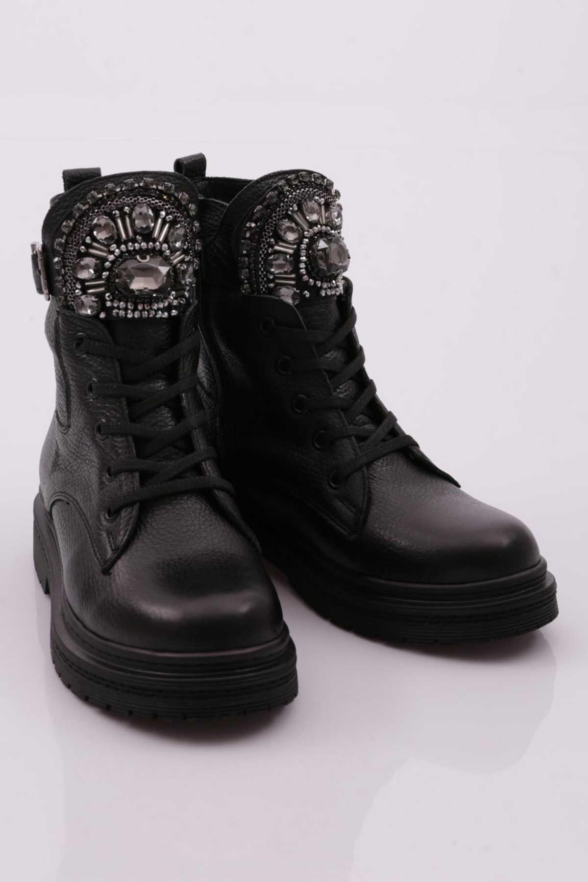 0522-22K Kadin Kristal Taş Tokali Postal Bot - Görsel 3