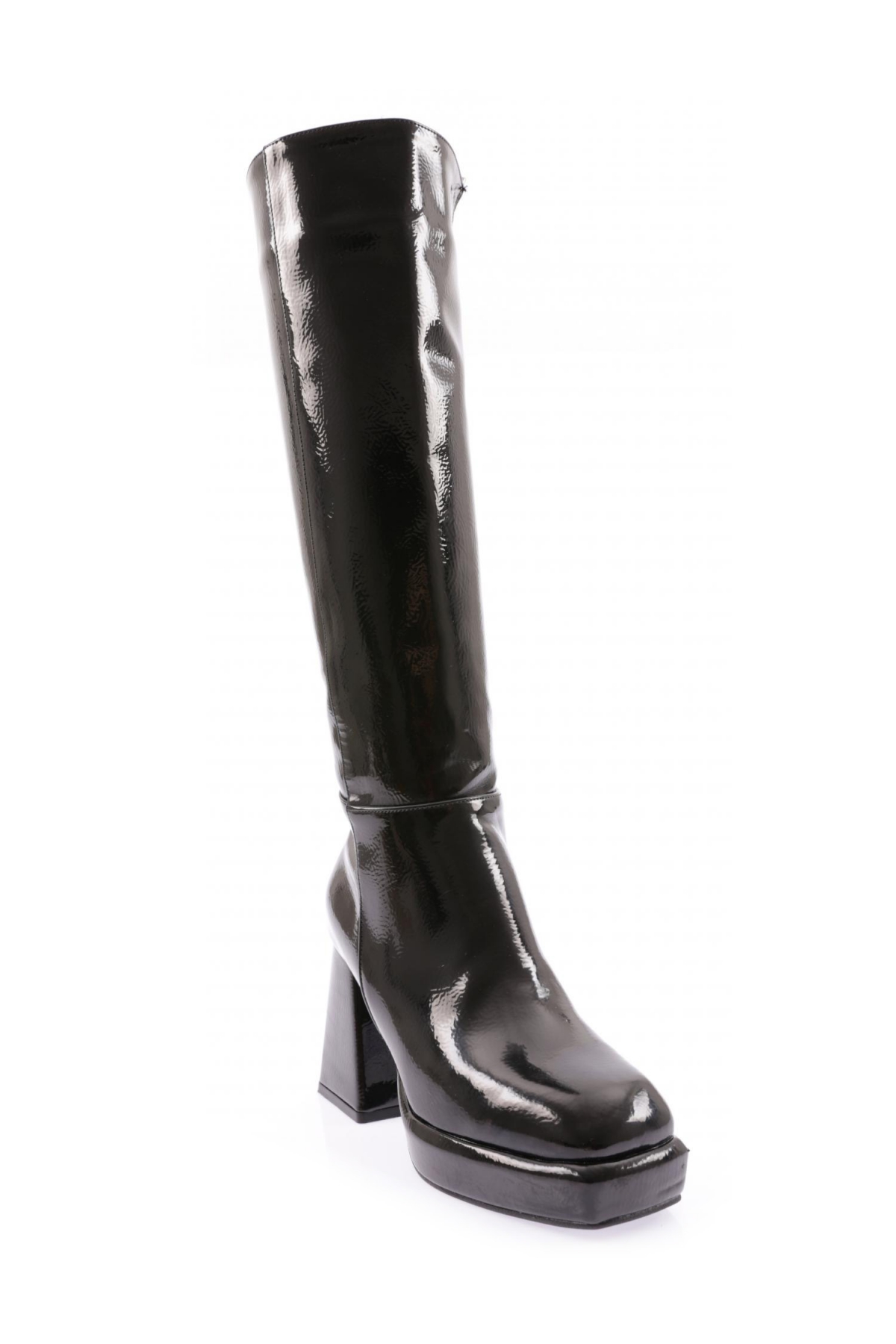 5401 Kadin Kalin Taban Topuklu Çizme - Görsel 3