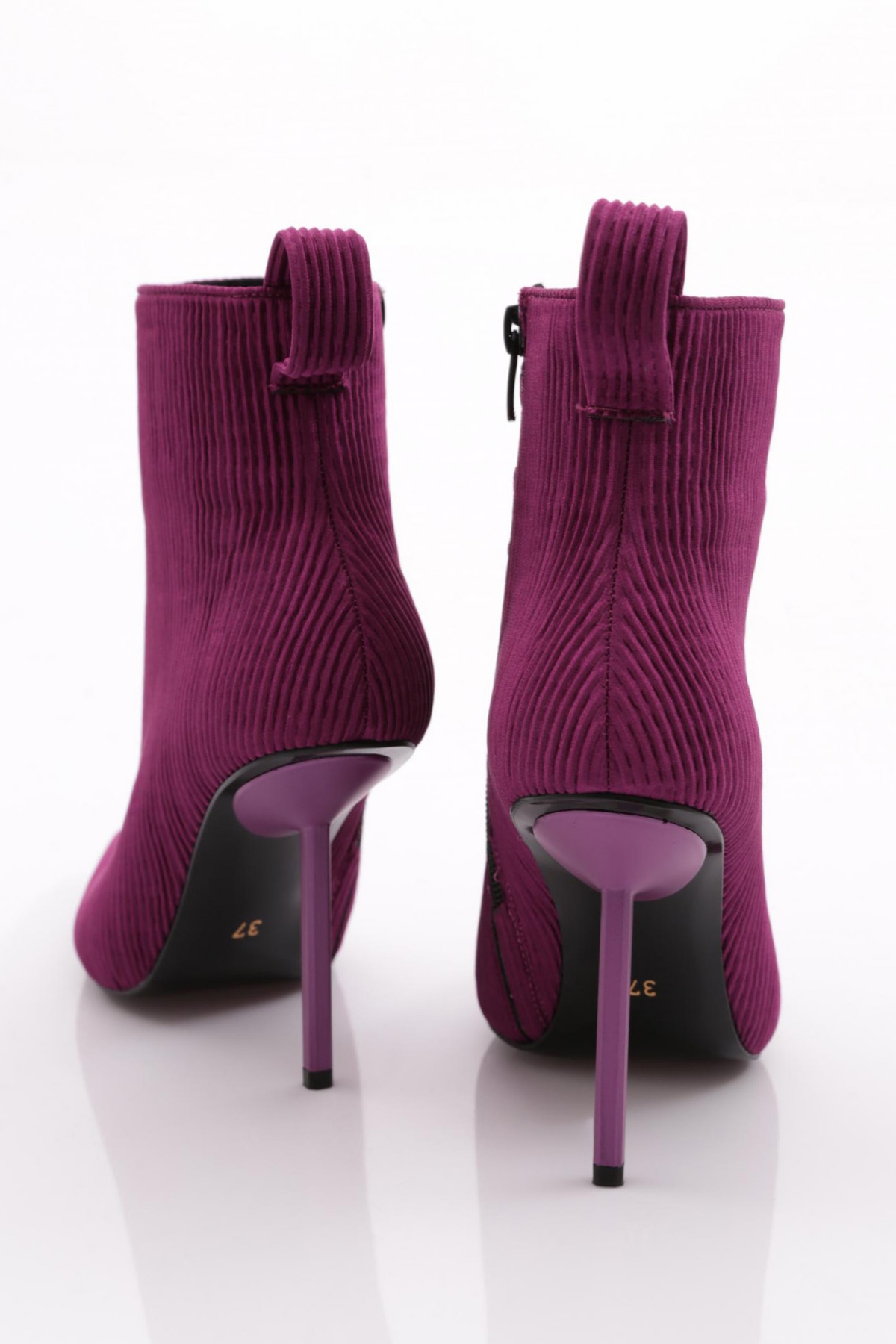 8017 Kadin Arkasi Lastikli Topuklu Bot - Görsel 4