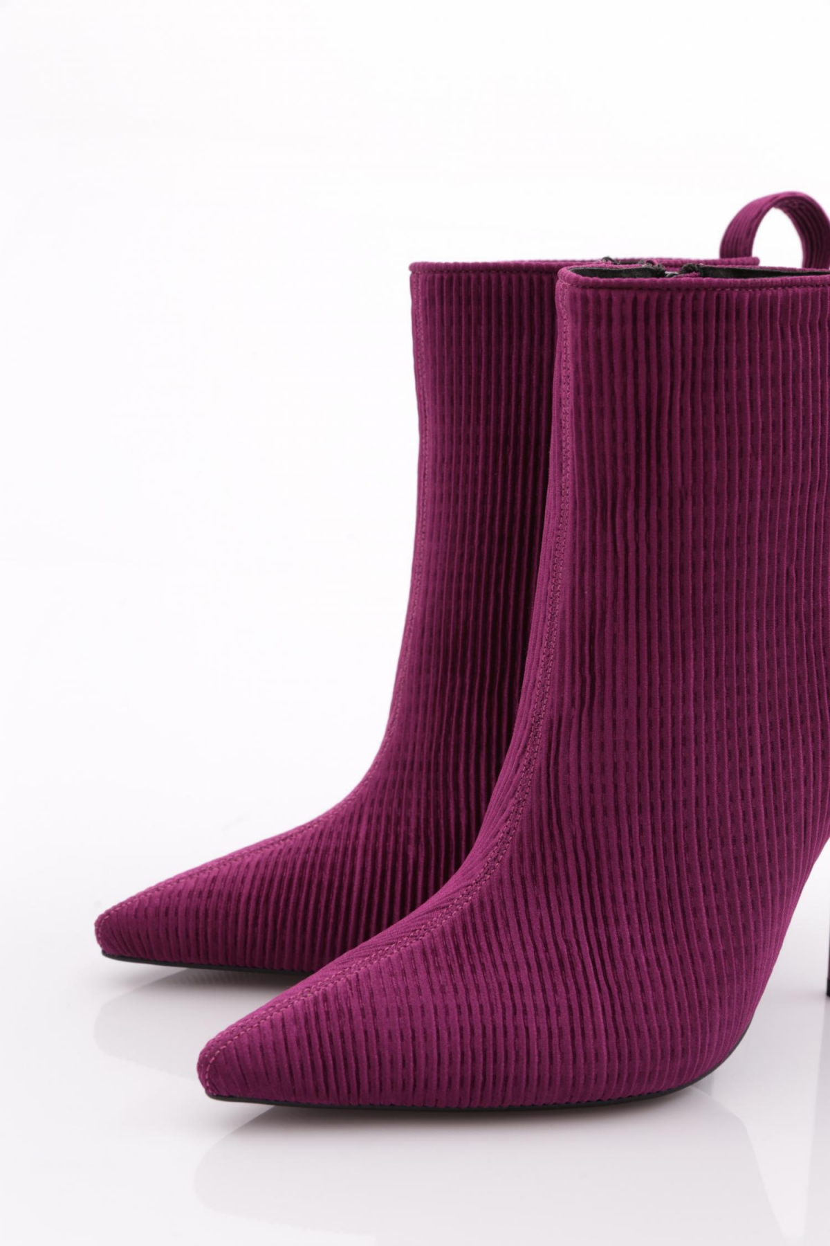 8017 Kadin Arkasi Lastikli Topuklu Bot - Görsel 5