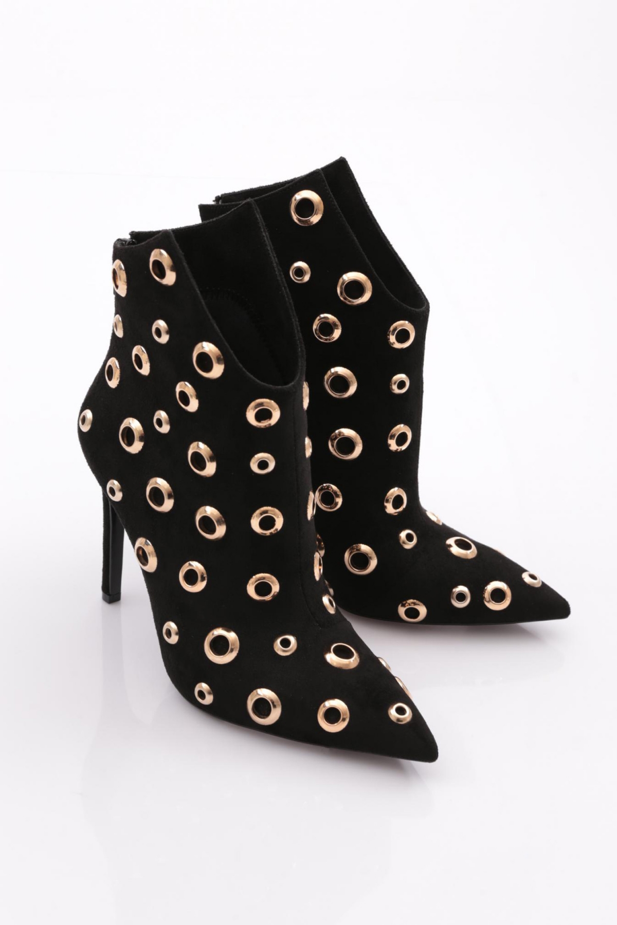 1122 Kadin Çember Desenli Topuklu Bot - Görsel 3