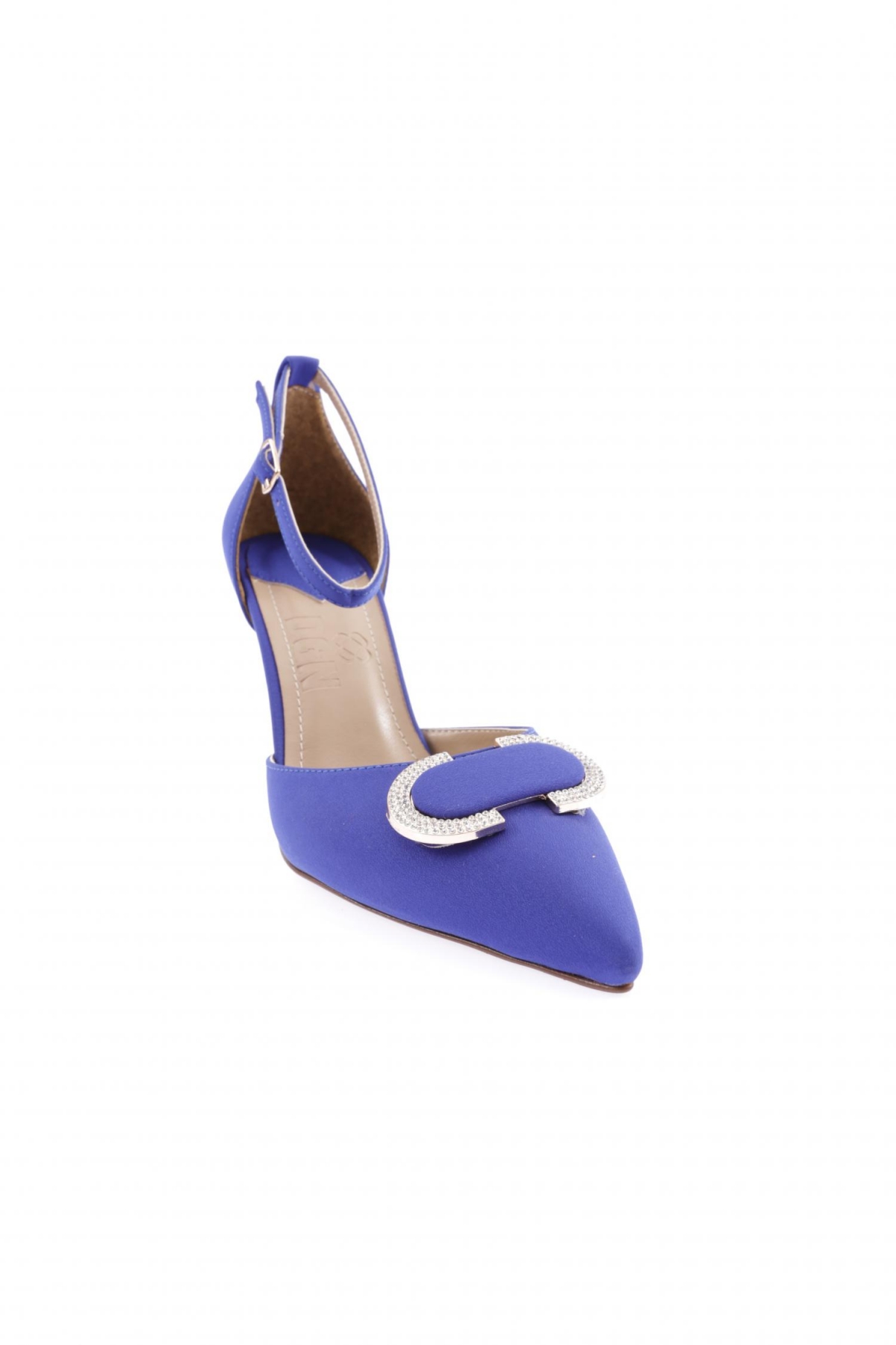 2000-23Y Kadin Bilekten Bağli Kristal Tokali İnce Topuklu Ayakkabi - Görsel 3