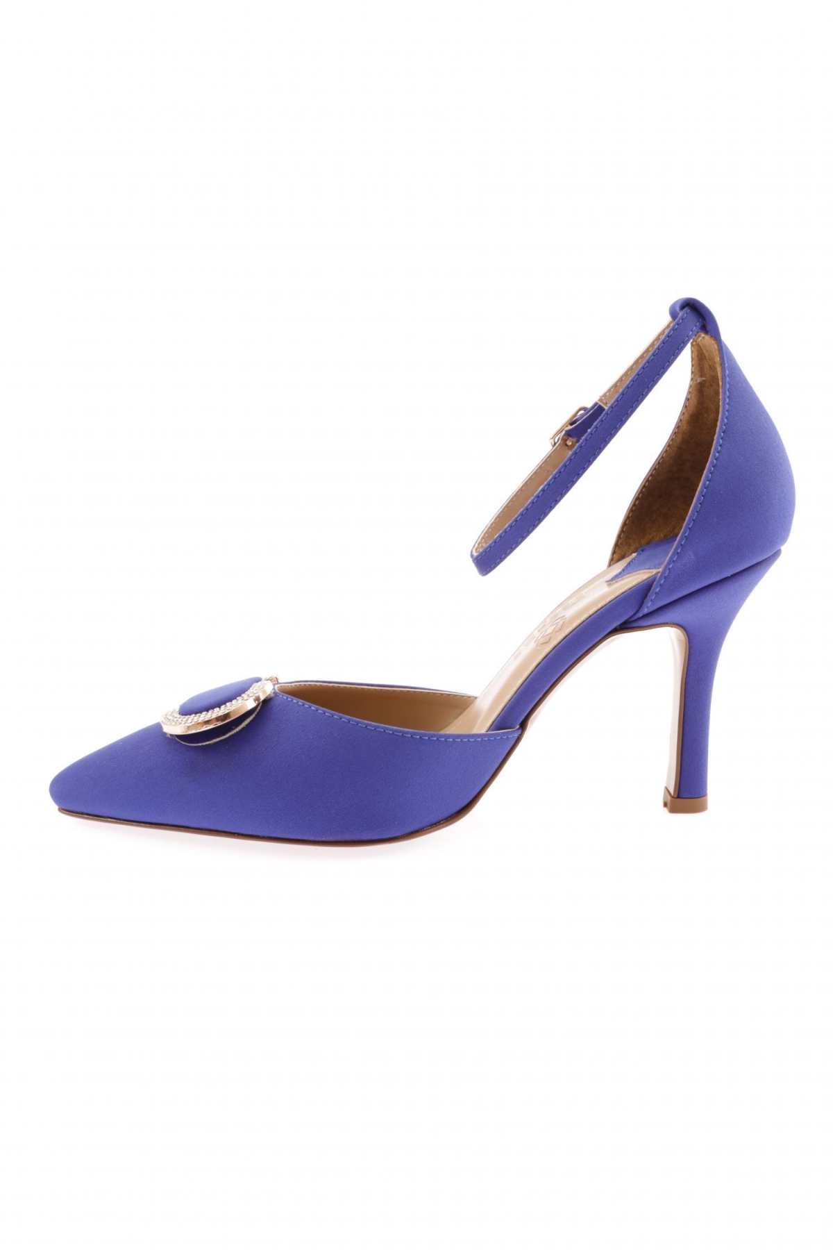 2000-23Y Kadin Bilekten Bağli Kristal Tokali İnce Topuklu Ayakkabi - Görsel 4