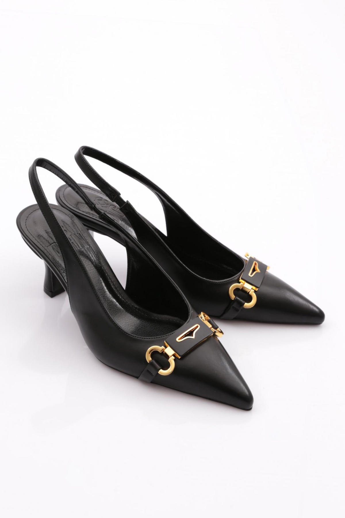 2089 Kadin Arkasi Açik Topuklu Ayakkabi - Görsel 3