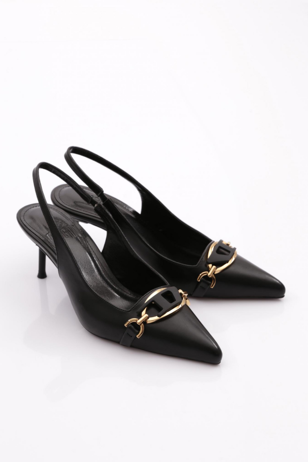 2089 Kadin Arkasi Açik Topuklu Ayakkabi - Görsel 3