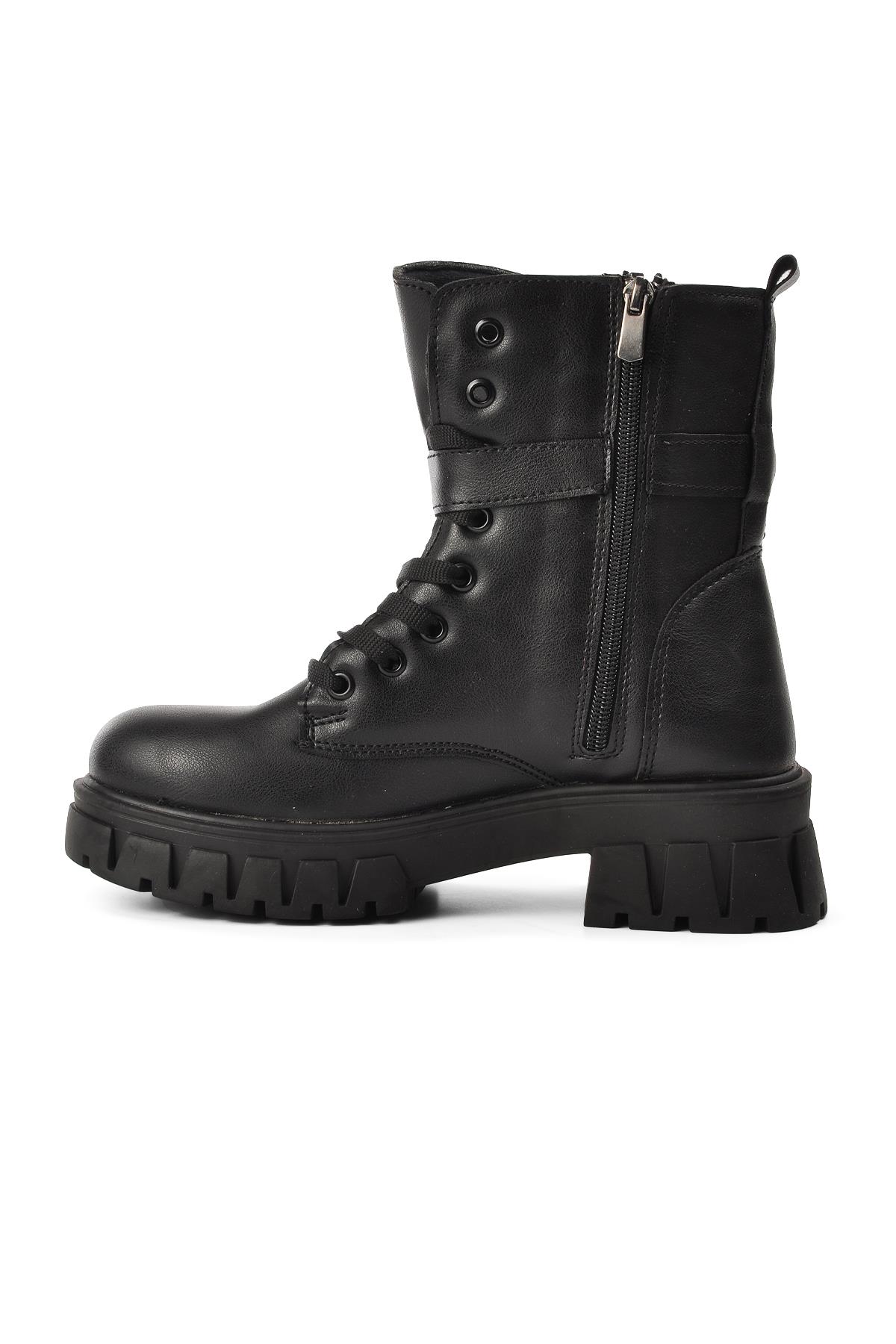 Meru Siyah Kadın Postal Bot - Görsel 4