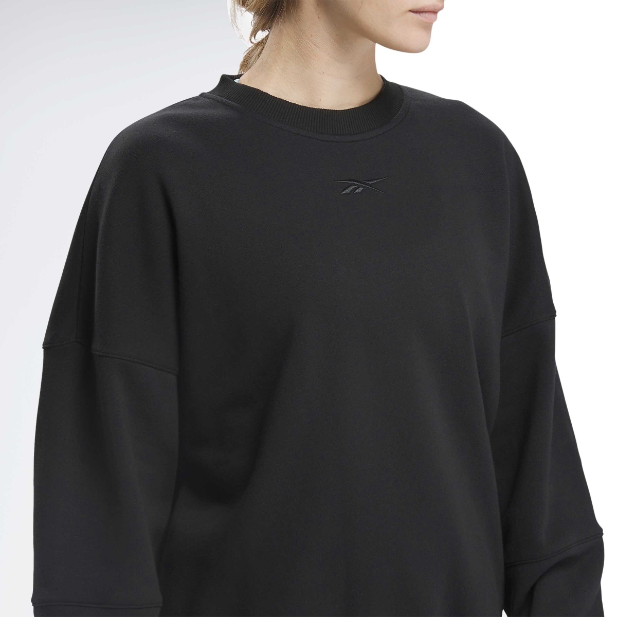 lux-oversized-crew-siyah-kadin-sweatshirt