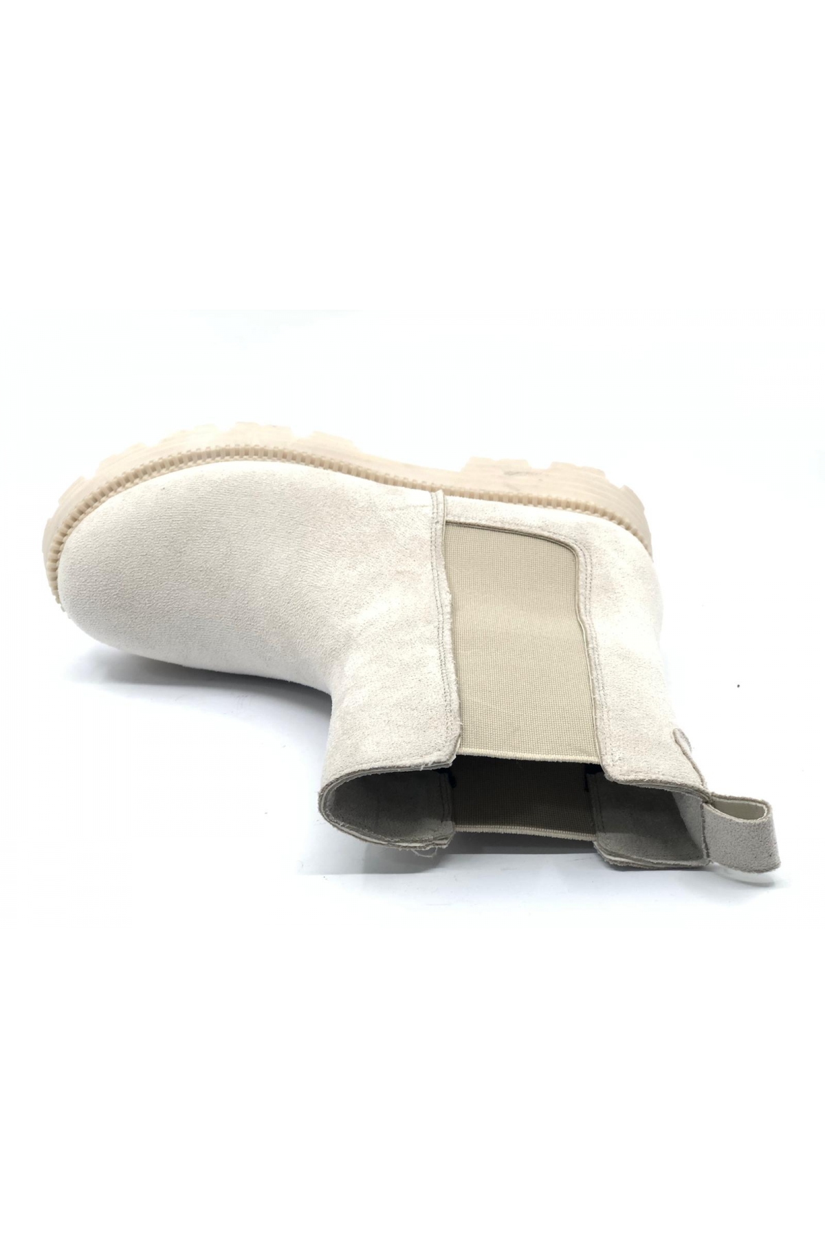 Asya Kalın Taban Yanları Lastikli Chelsea Kadın Bot - Görsel 5