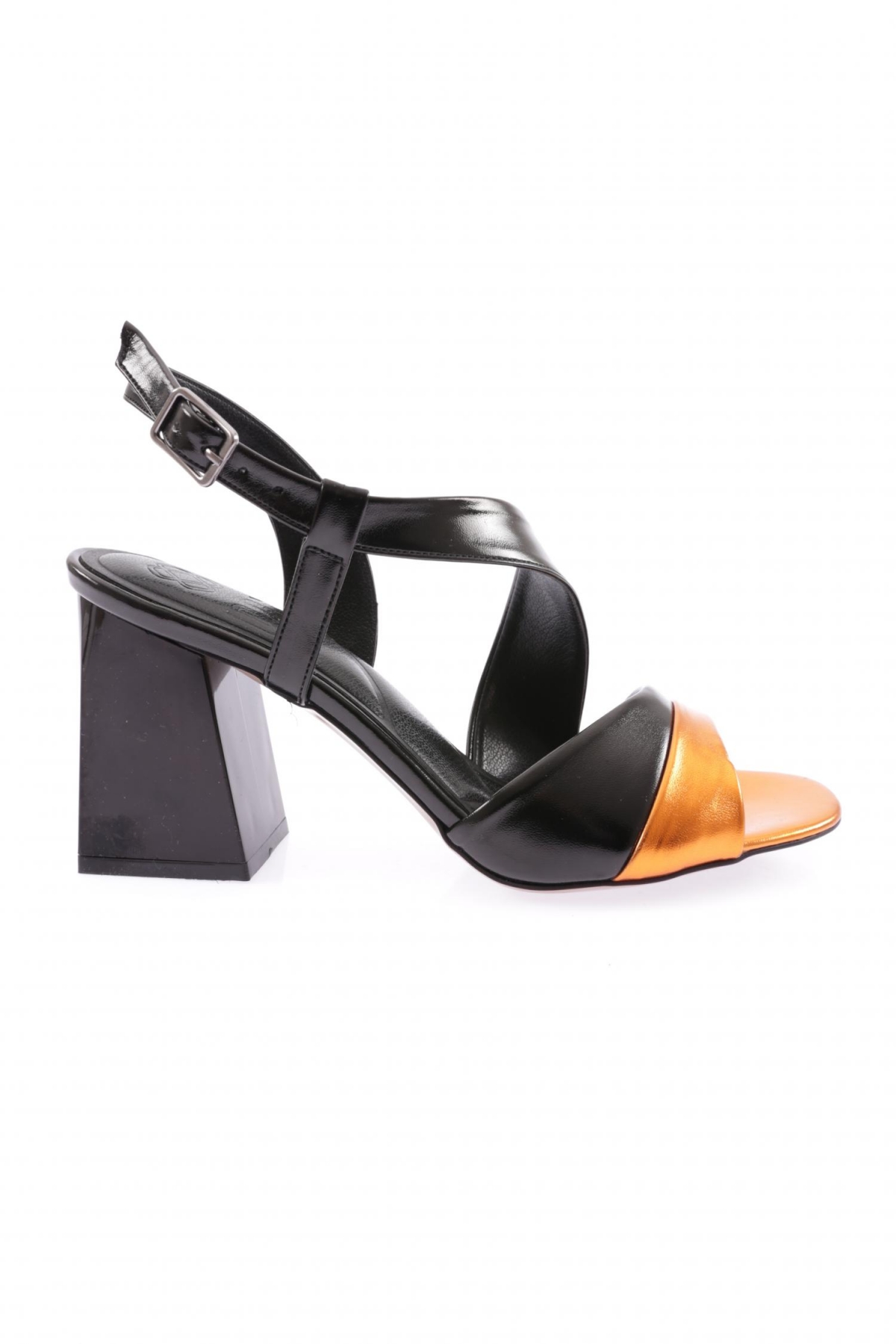 888-23Y Kadin Çapraz Bantli Topuklu Sandalet - Görsel 2