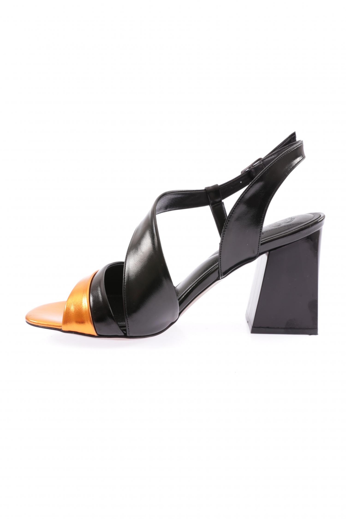 888-23Y Kadin Çapraz Bantli Topuklu Sandalet - Görsel 4