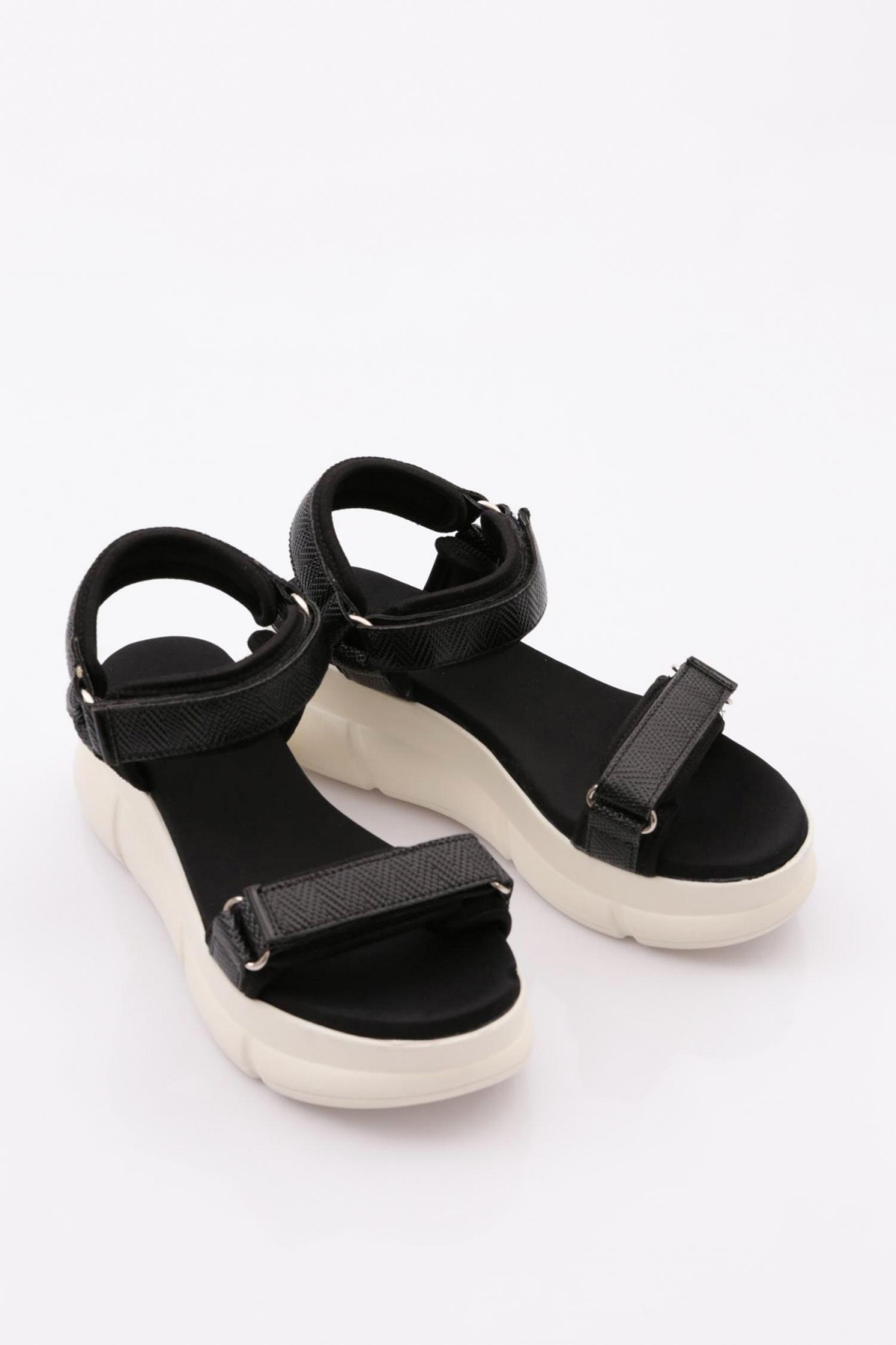 4945 Kadin Kalin Topuklu Sandalet - Görsel 3