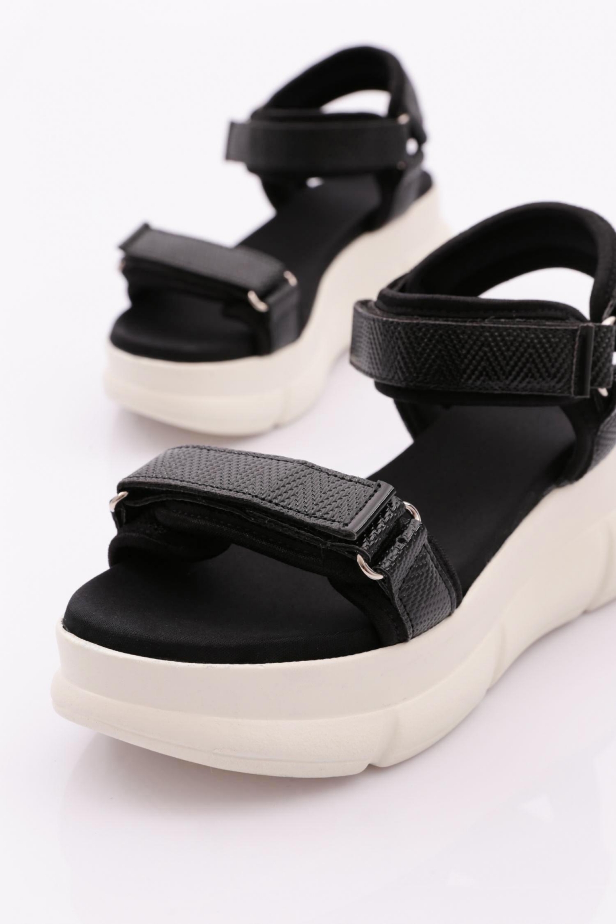 4945 Kadin Kalin Topuklu Sandalet - Görsel 5