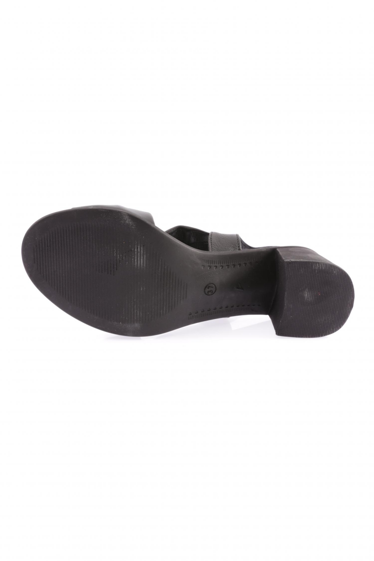 15-01 23Y Kadin Büzgülü Çapraz Bantli Topuklu Sandalet - Görsel 6