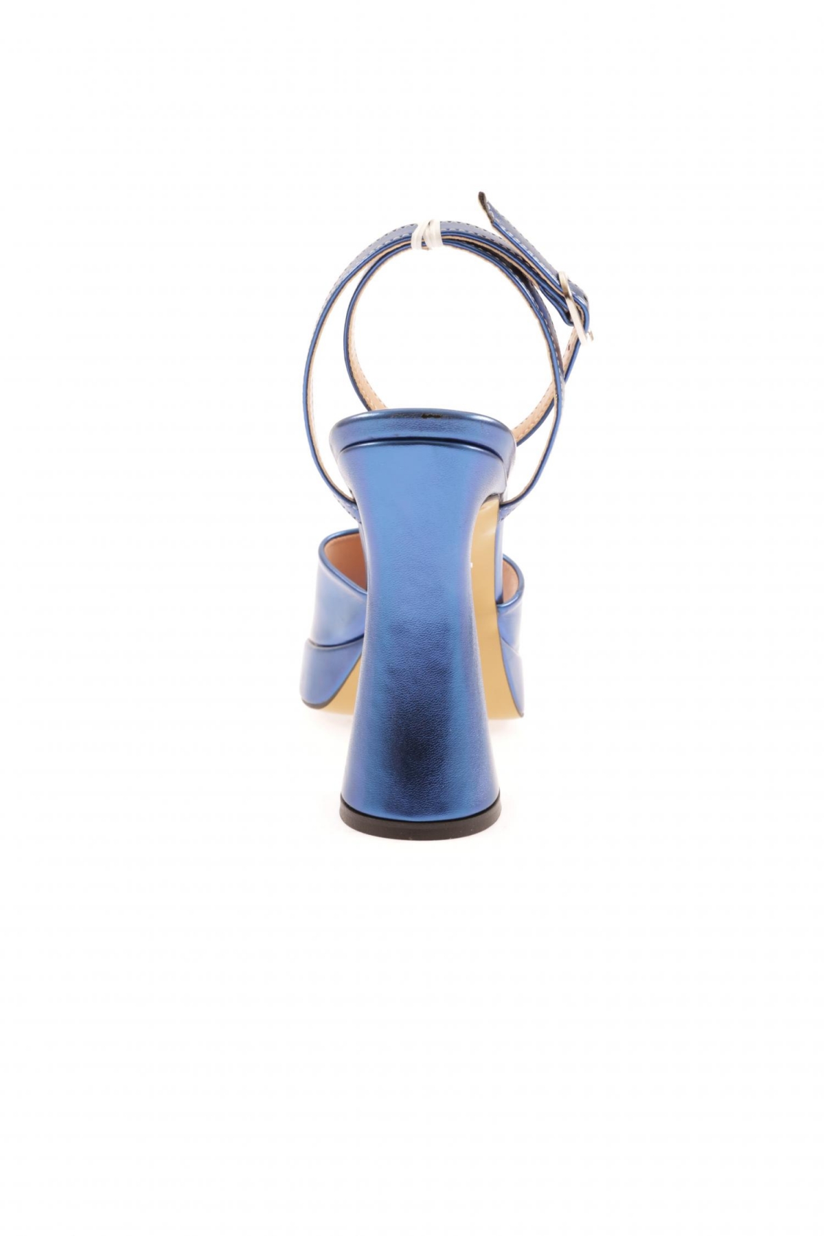 3587-23Y Kadin Kristal Kalin Bantli Kalin Topuklu Sandalet - Görsel 5