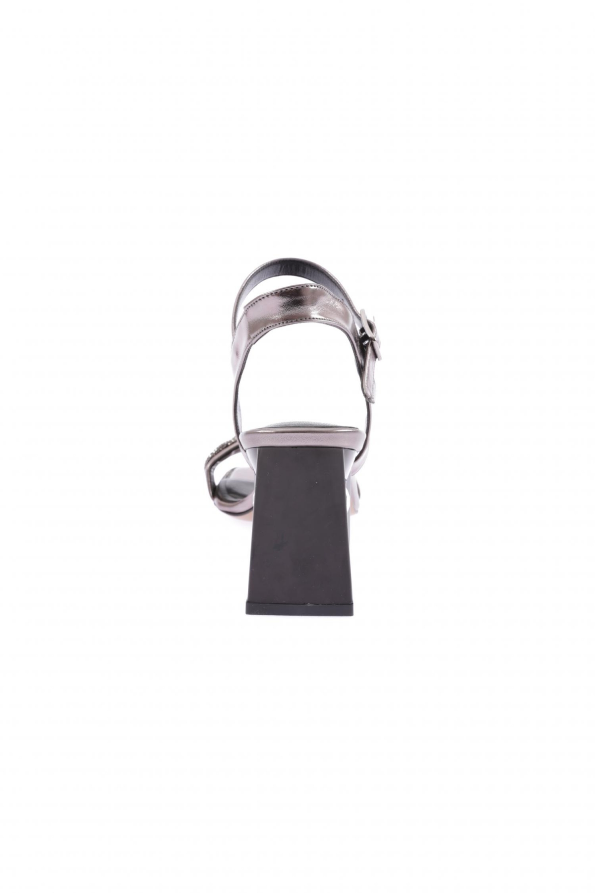 617-23Y Kadin Silver Taş Bantli Topuklu Sandalet - Görsel 5