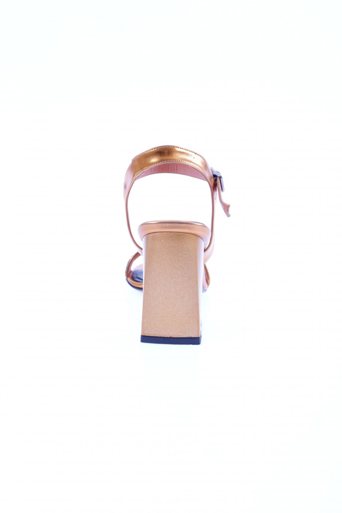 809-23Y Kadin Bantli Taşli Topuklu Sandalet - Görsel 5