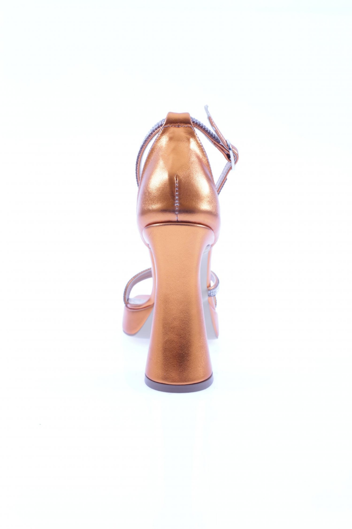 3581-23Y Kadin Kristal Taşli Çapraz Bantli Kalin Topuklu Sandalet - Görsel 5