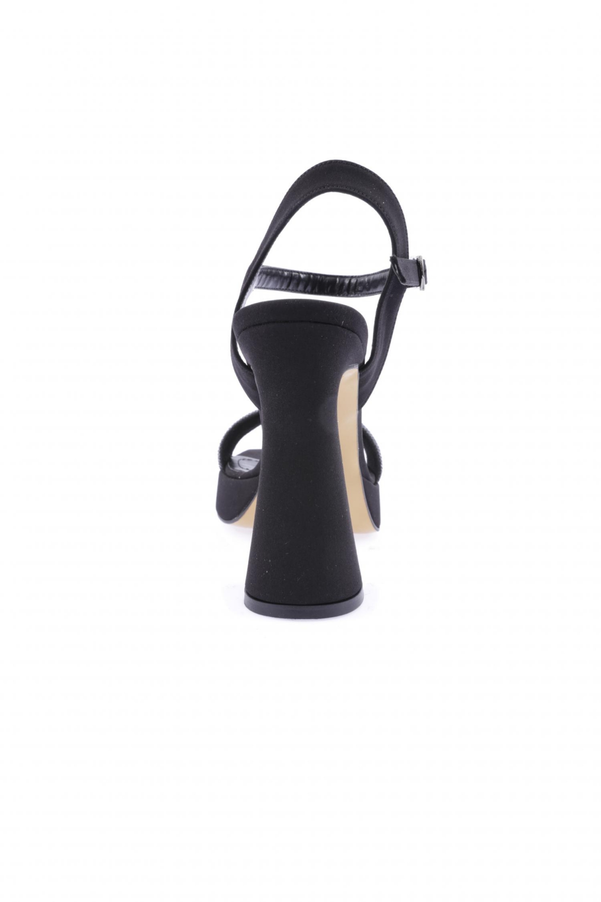 3588-23Y Kadin Kristal Taşli Bantli Kalin Topuklu Sandalet - Görsel 5