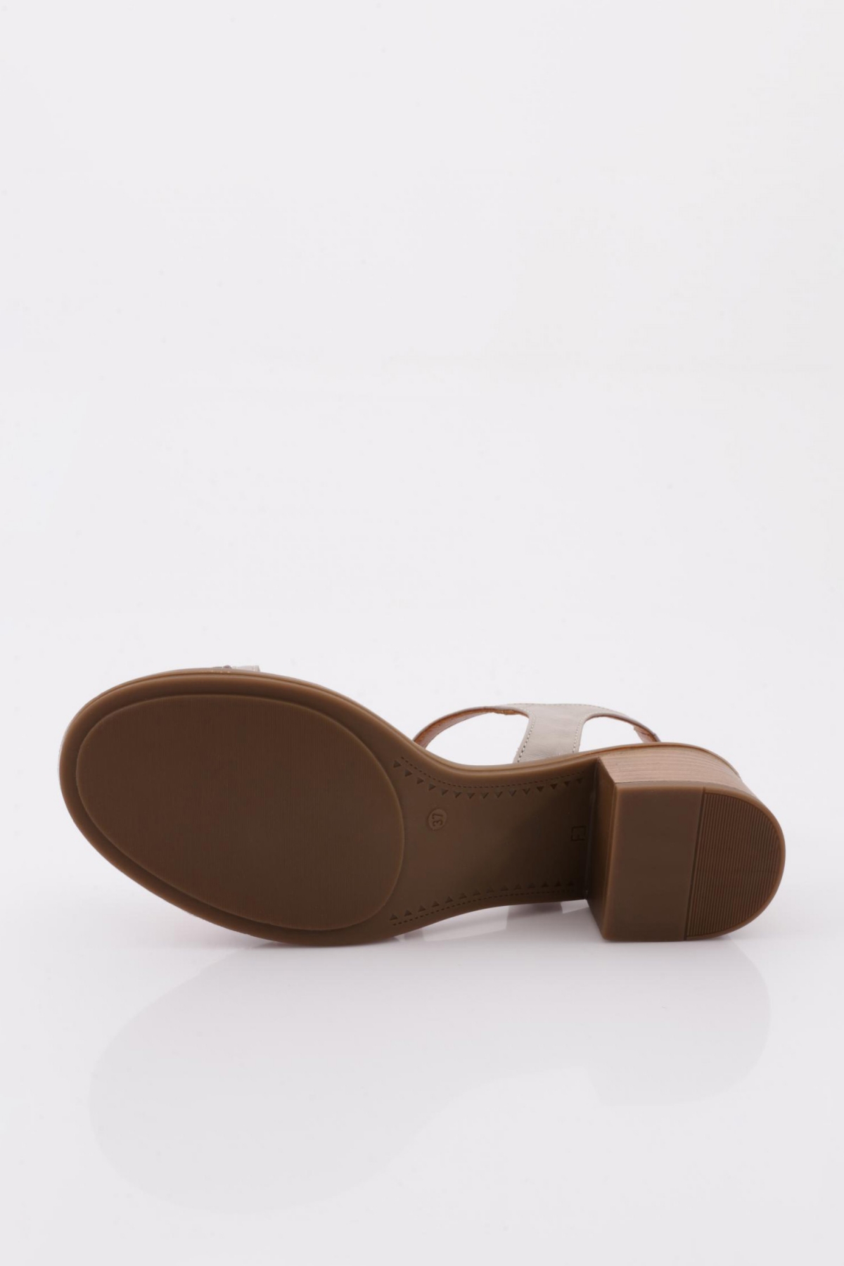 695 Kadin Çapraz Bantli Bilekten Bağlamali Alçak Topuklu Sandalet - Görsel 6