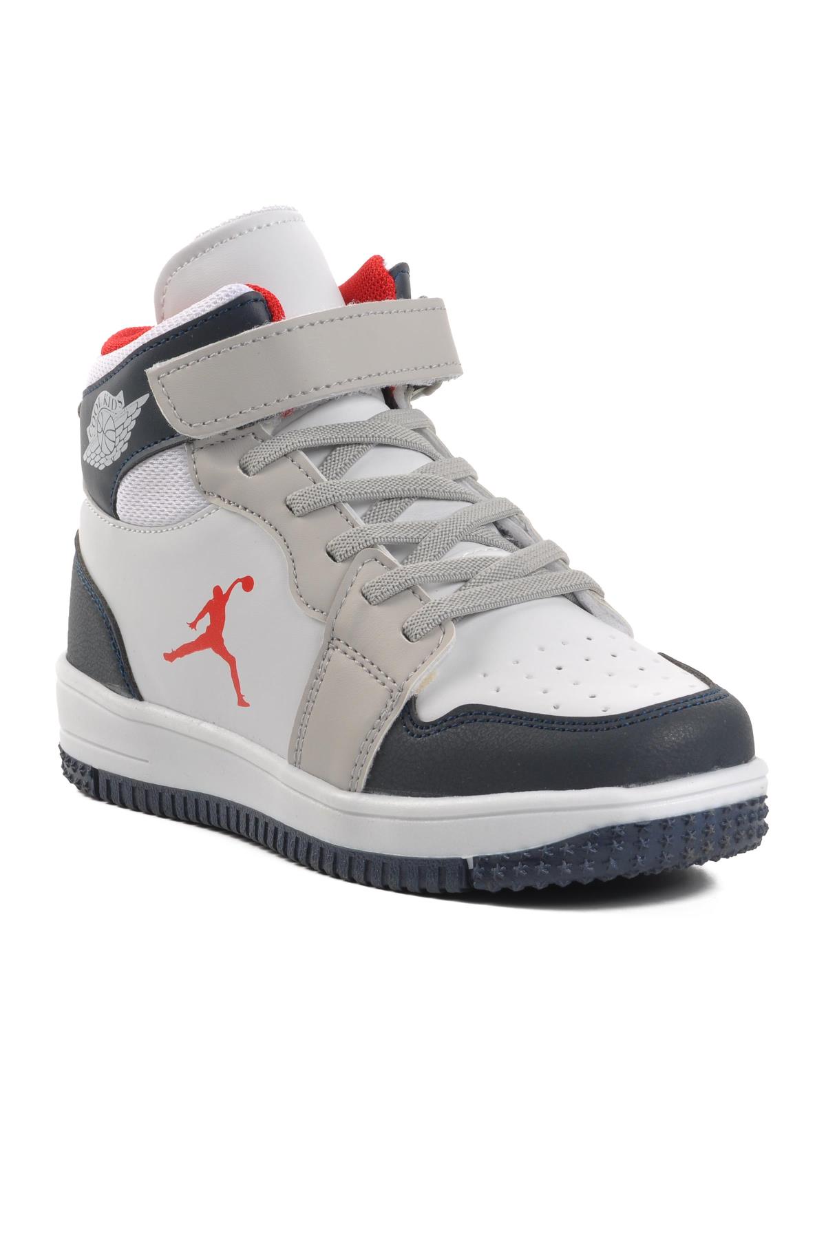 Haykat Uzun-F Beyaz-Buz Çocuk Hi Sneaker - Görsel 3