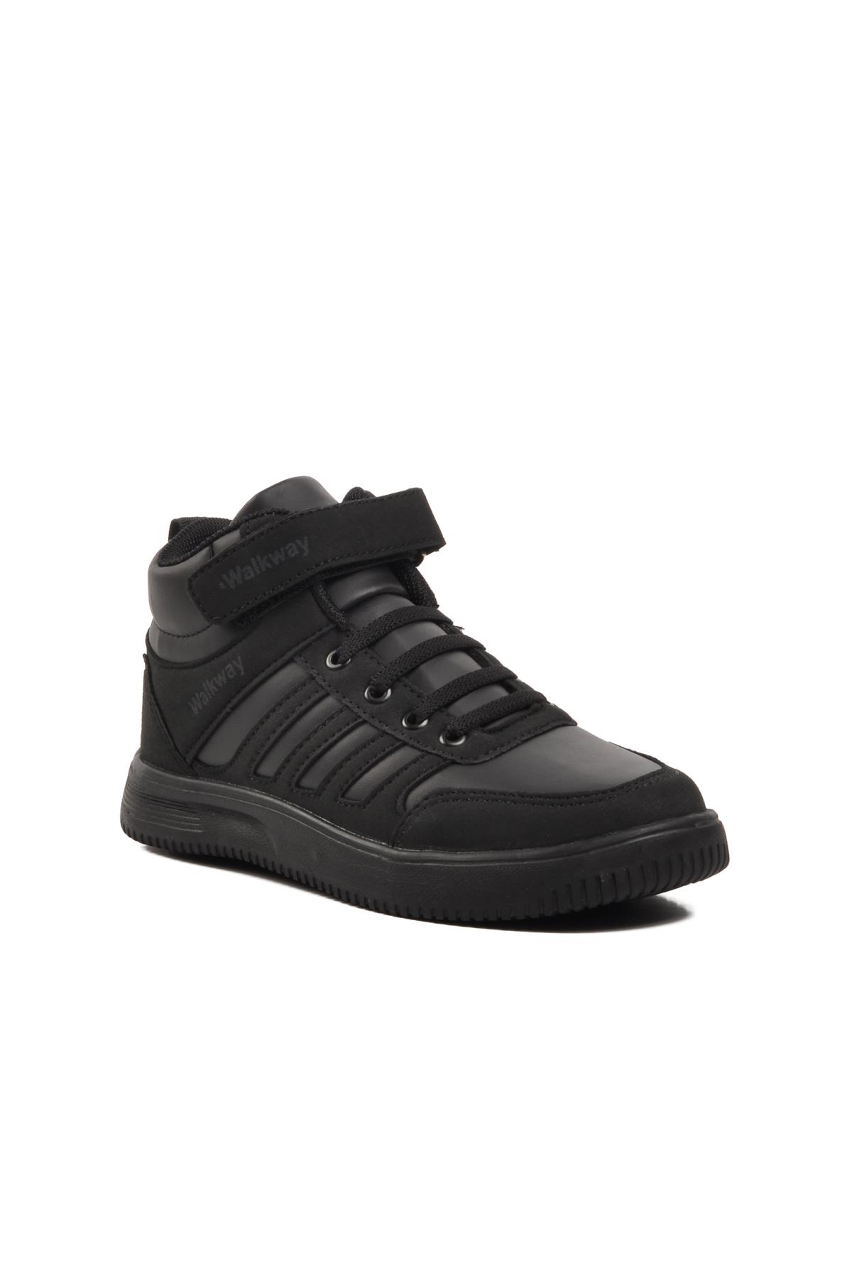 Mely Hi-F Siyah-Füme Cırtlı Çocuk Hi Sneaker - Görsel 2