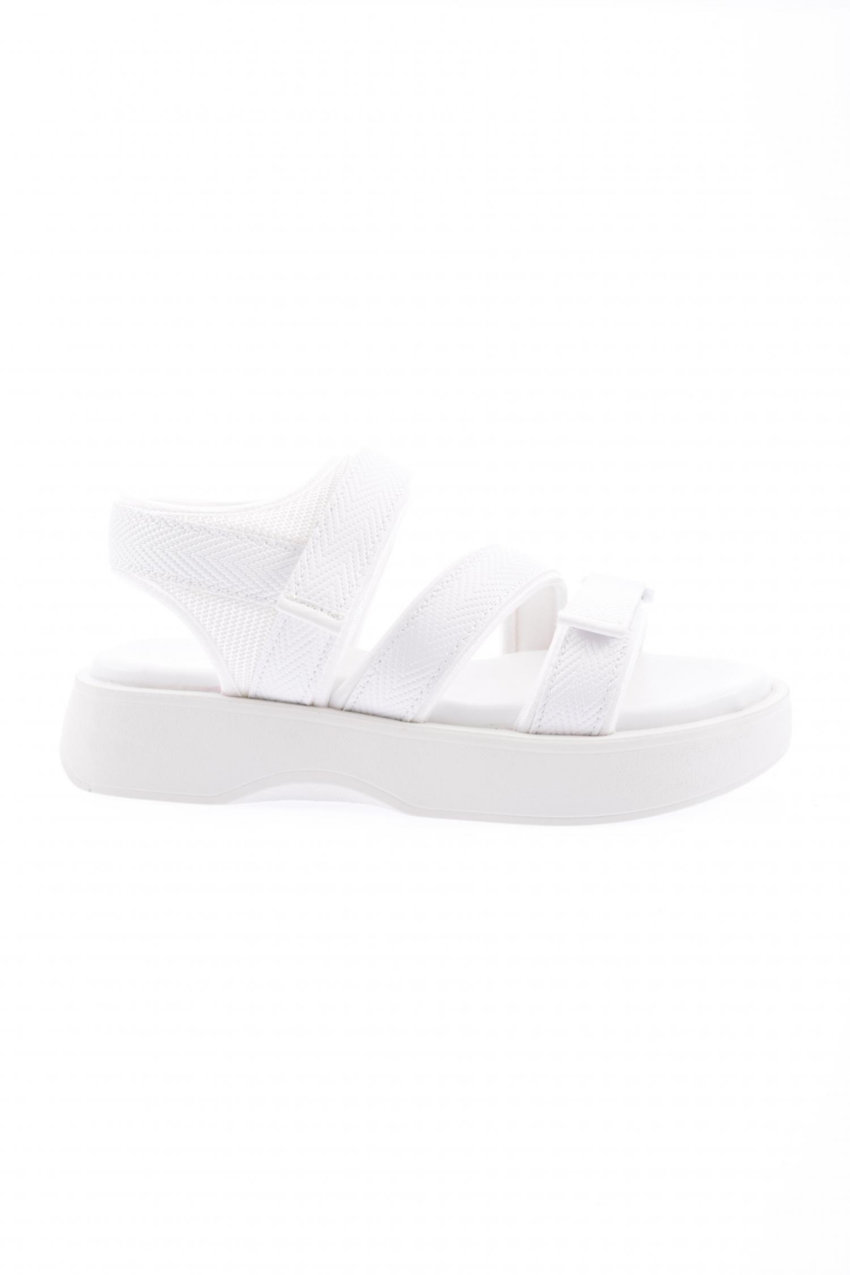 4830-22Y Kadin Cirt Bantli Kalin Taban Sandalet - Görsel 2