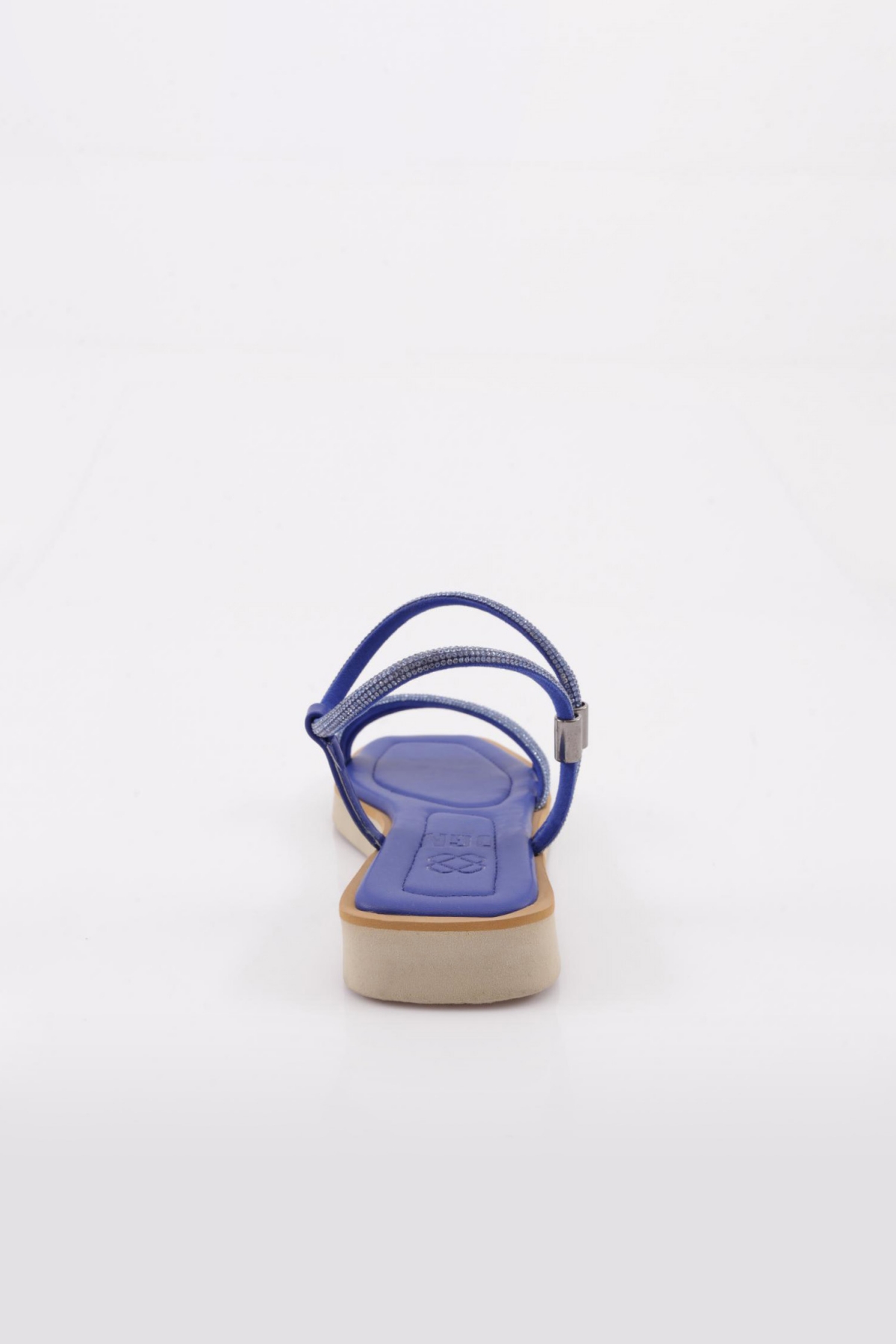 536 Kadin Sirali Silver Taşli Sandalet - Görsel 5