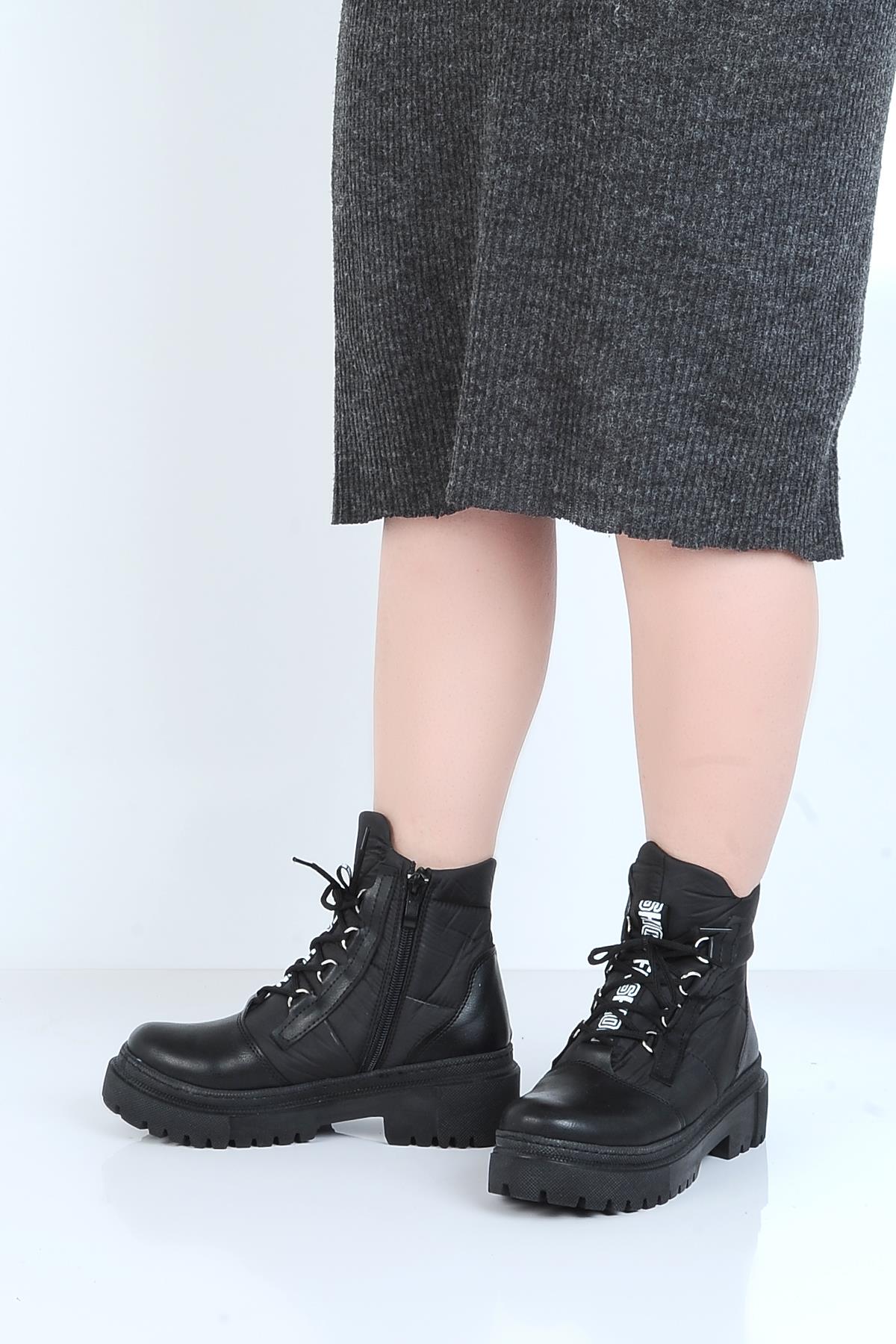 23-Pstl Ayışığı Kadın Postal Düz Bot - Görsel 4