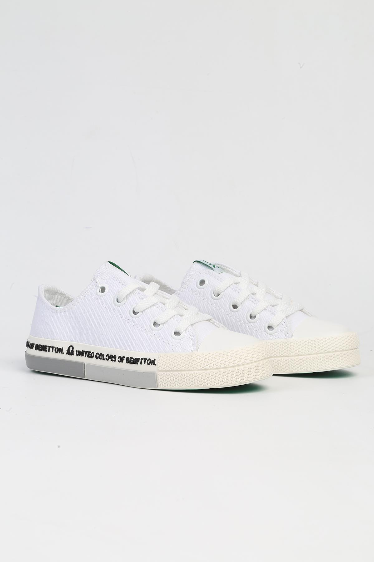 ® | BN-70019 - Beyaz Yesil-Çocuk Spor Ayakkabı - Görsel 3