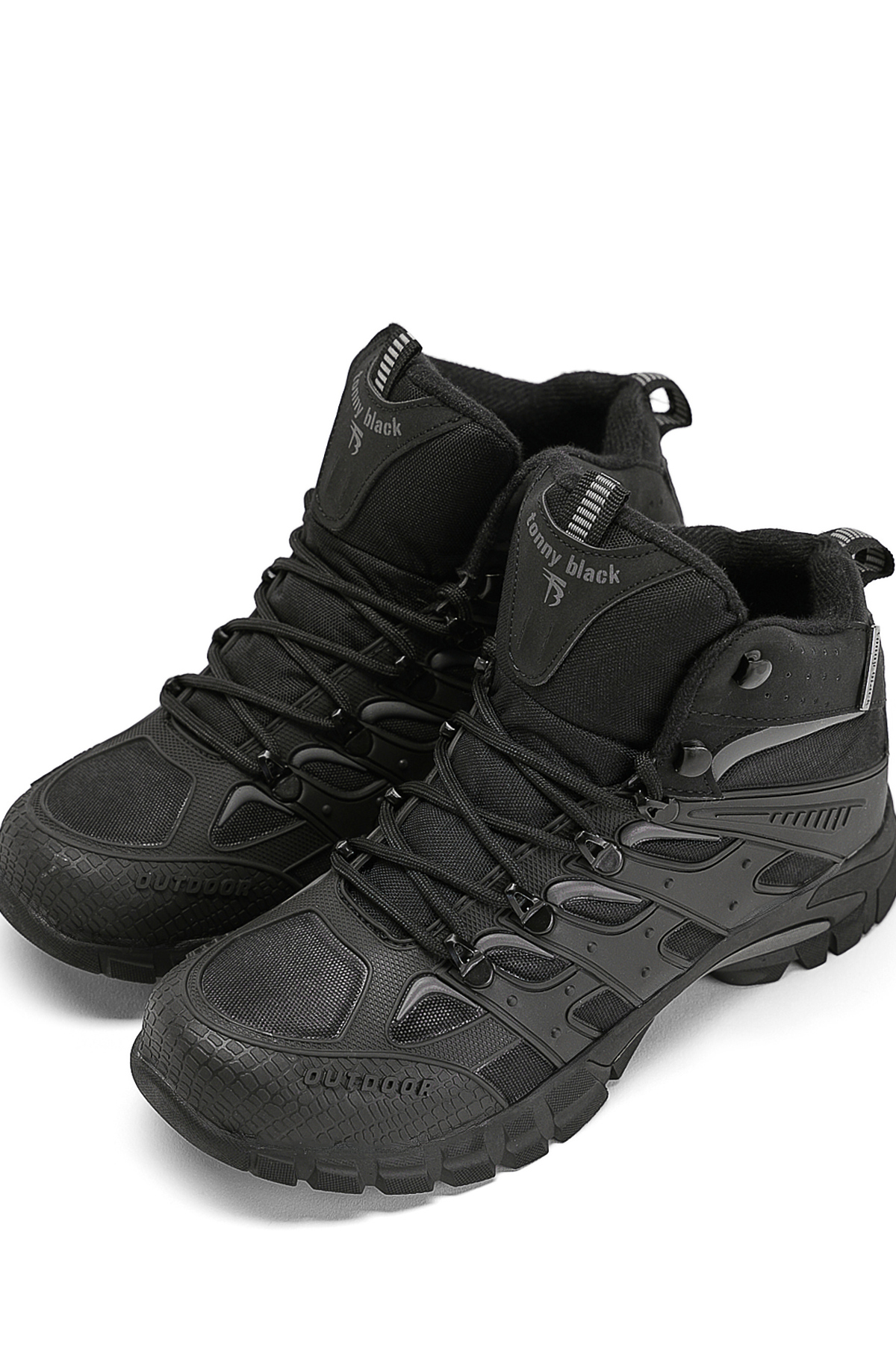 Unisex Siyah Füme Rahat Kalıp Suı İtici Özellikli Bağcıklı Unisex Bot - Görsel 3