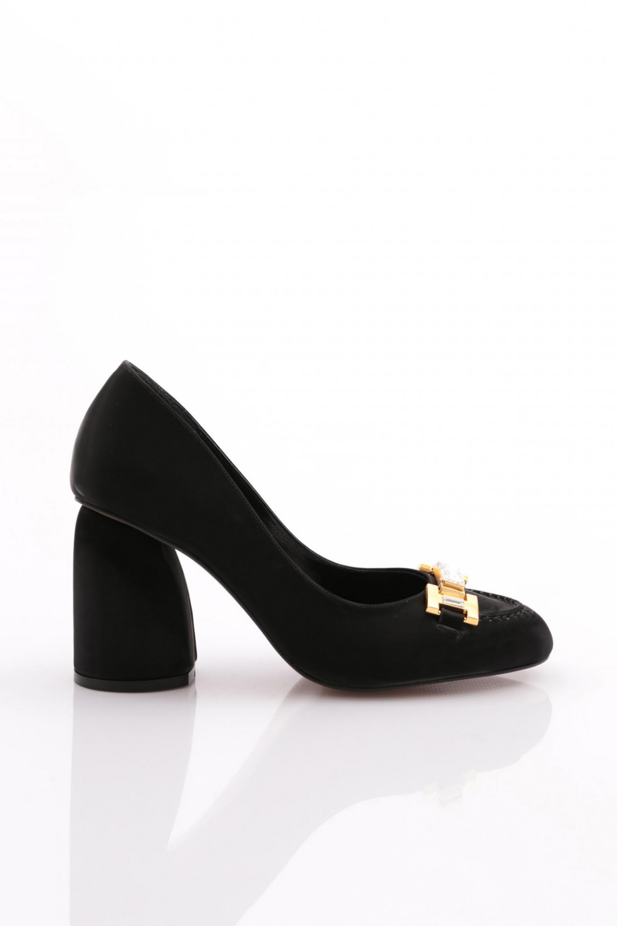 6030 Kadin Teş Detayli Topuklu Ayakkabi - Görsel 2