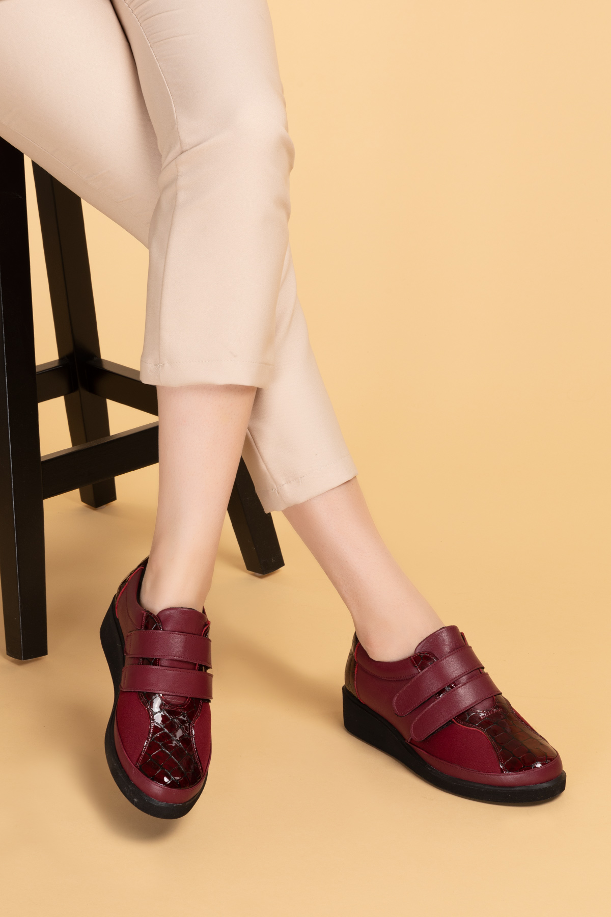 Gondol Hakiki Deri Kadın Kemik Çıkıntısına Özel Ayakkabı vdt.1670 - Görsel 5